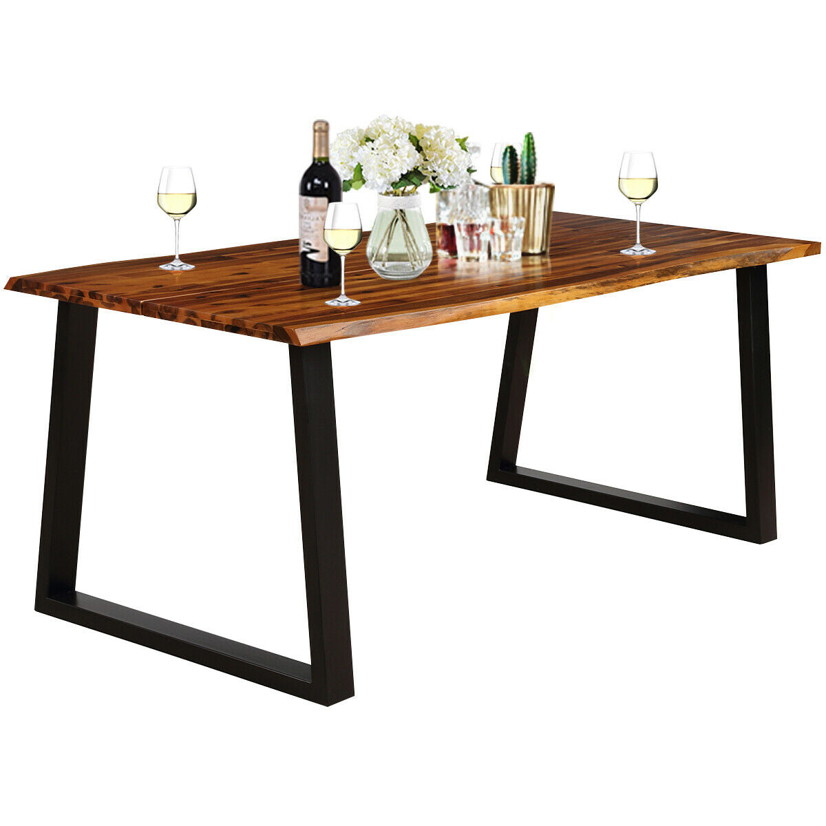 Rectangular Acacia Wood Dining TableÂ