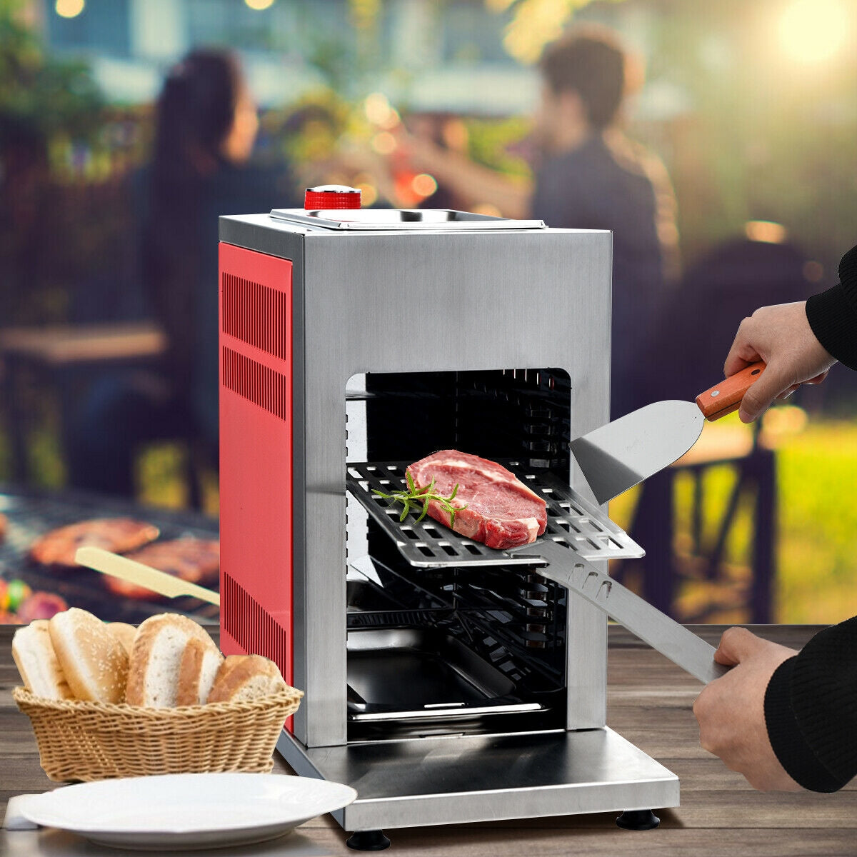 Propane Infrared Steak Grill BBQ Stainless Steel Single BurnerÂ