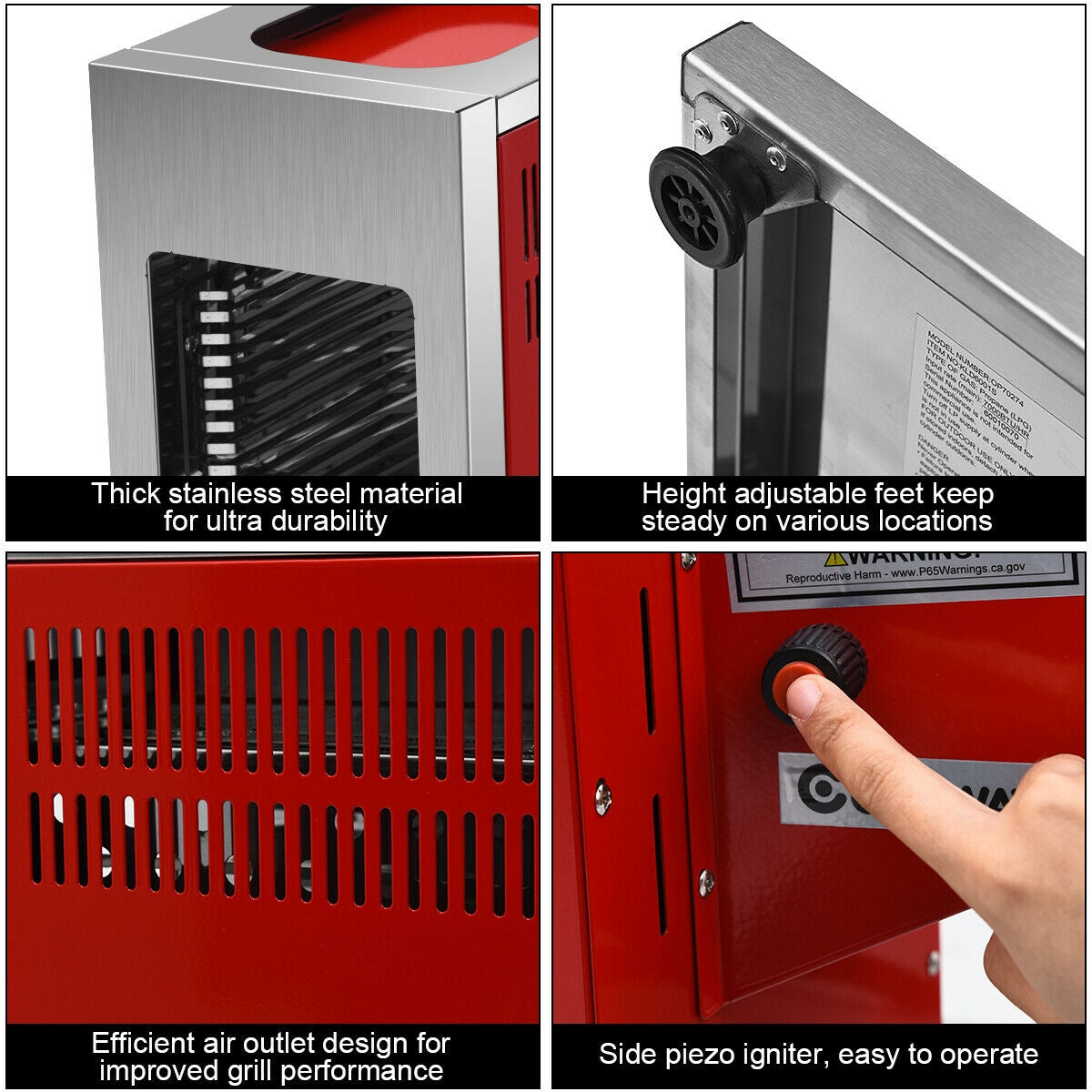 Propane Infrared Steak Grill BBQ Stainless Steel Single BurnerÂ