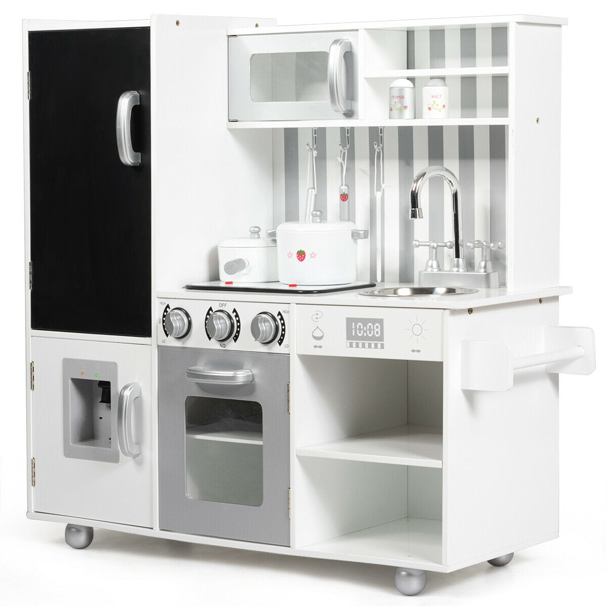 Wooden Pretend Play Kitchen Sets with Simulated SoundÂ