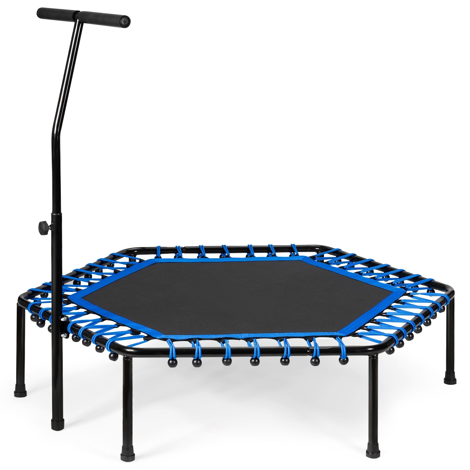 51" Mini Fitness Trampoline with Adjustable BarÂ