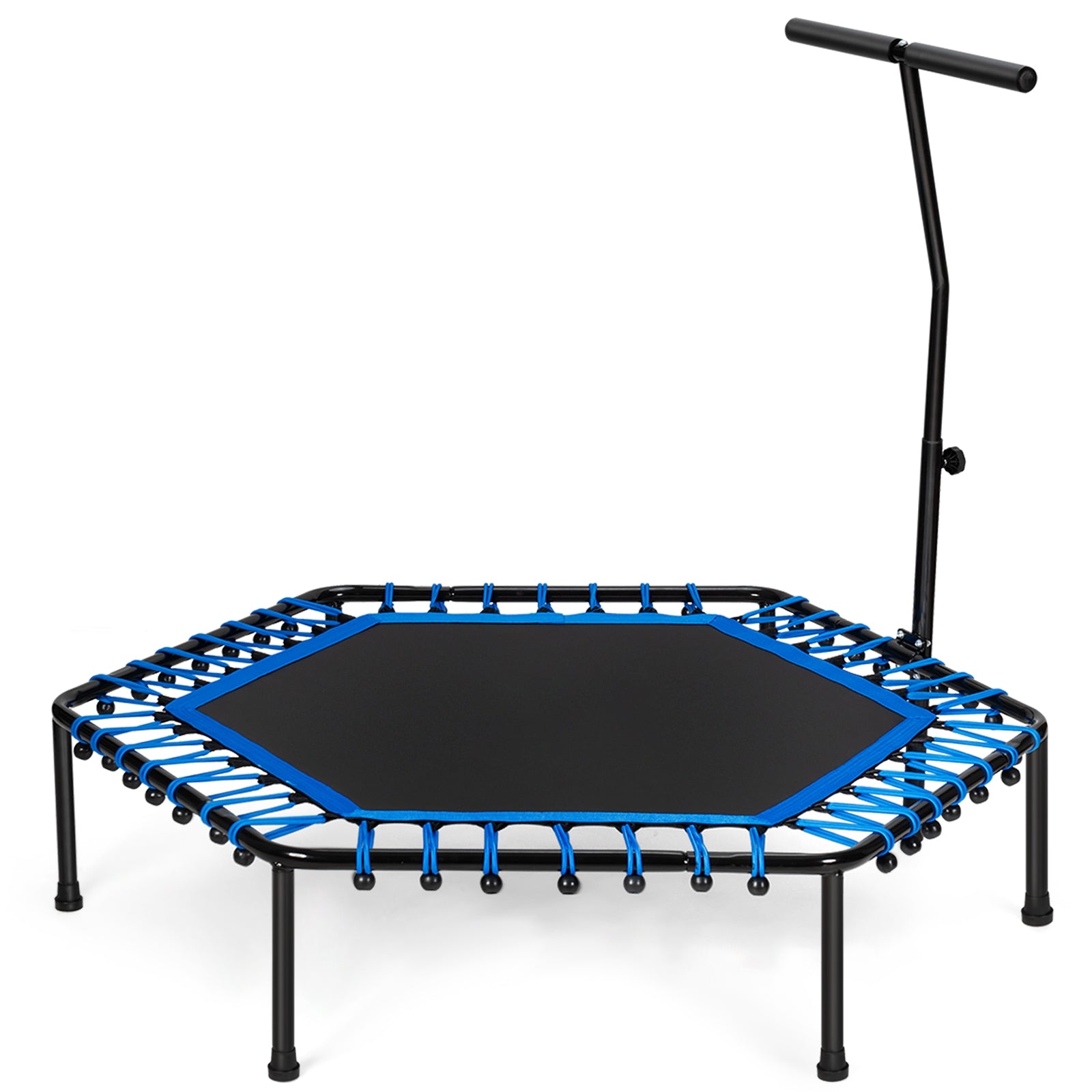 51" Mini Fitness Trampoline with Adjustable BarÂ