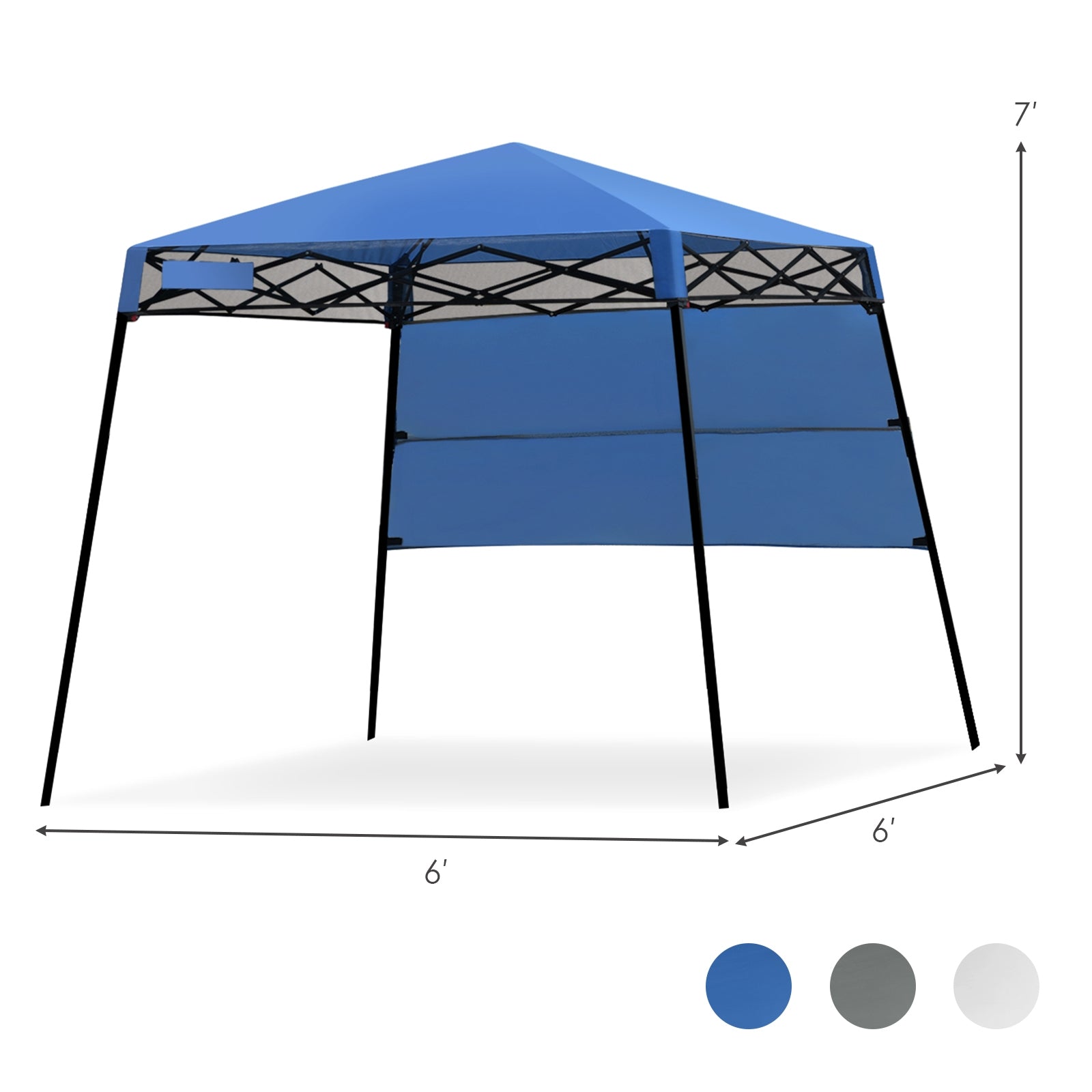 7 x 7 Feet Sland Adjustable Portable Canopy Tent with Backpack-BlueÂ