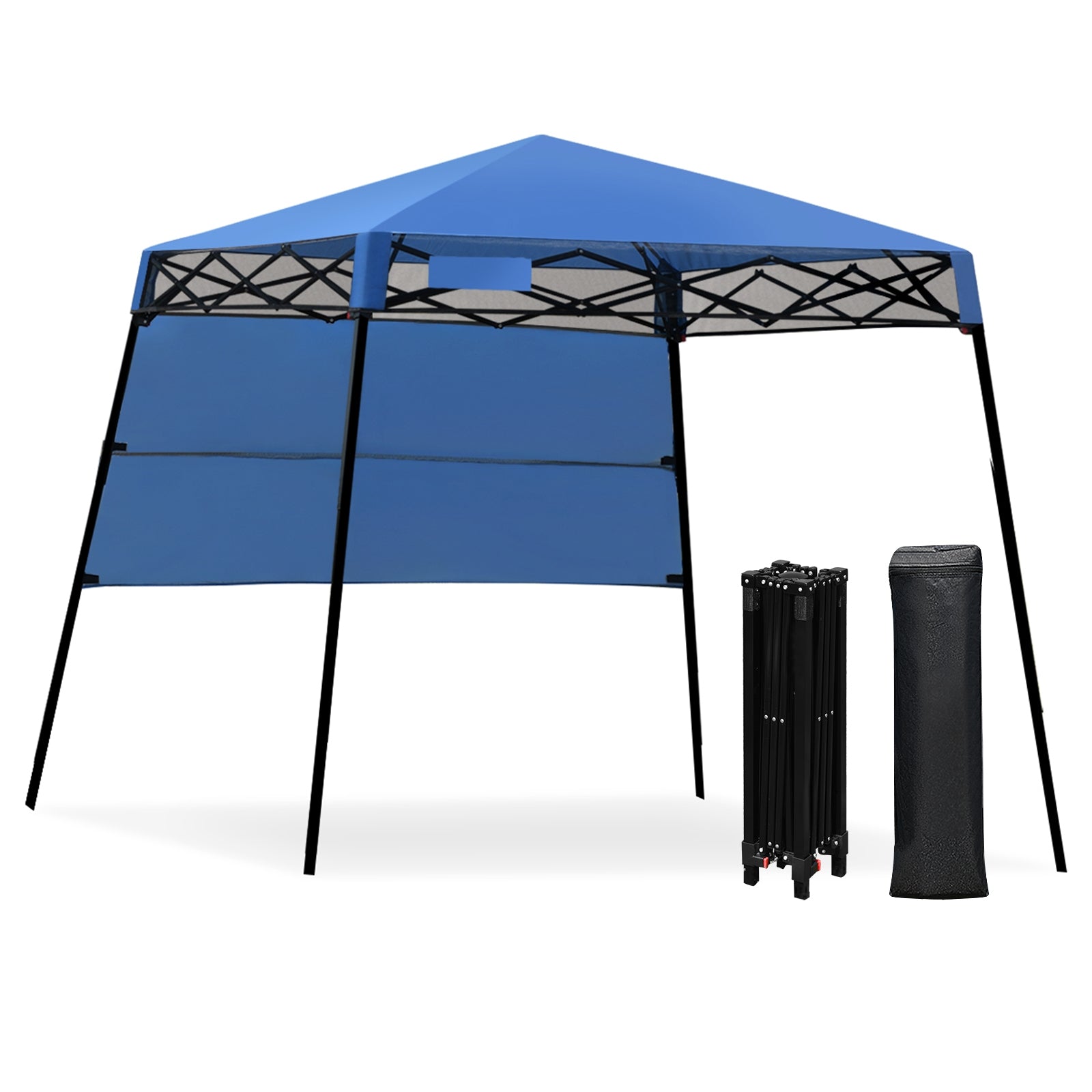 7 x 7 Feet Sland Adjustable Portable Canopy Tent with Backpack-BlueÂ