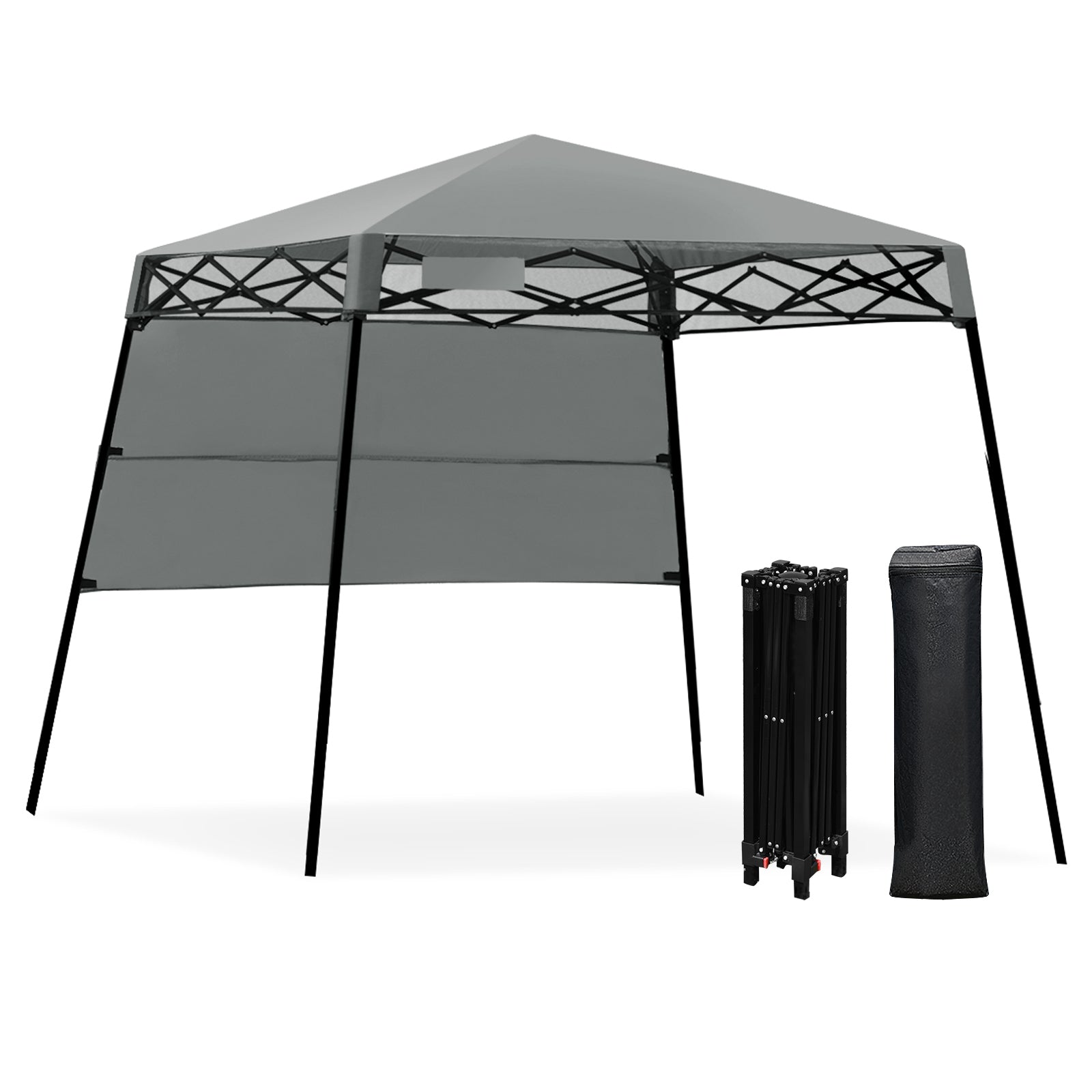 7 x 7 Feet Sland Adjustable Portable Canopy Tent with Backpack-GrayÂ