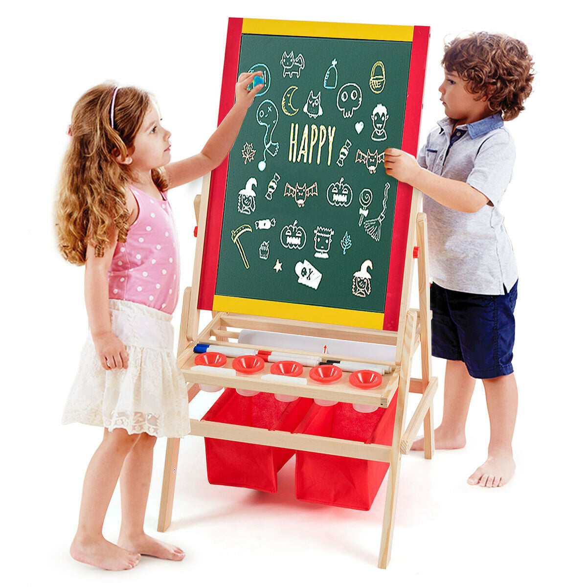 Flip-Over Double-Sided Kids Art EaselÂ