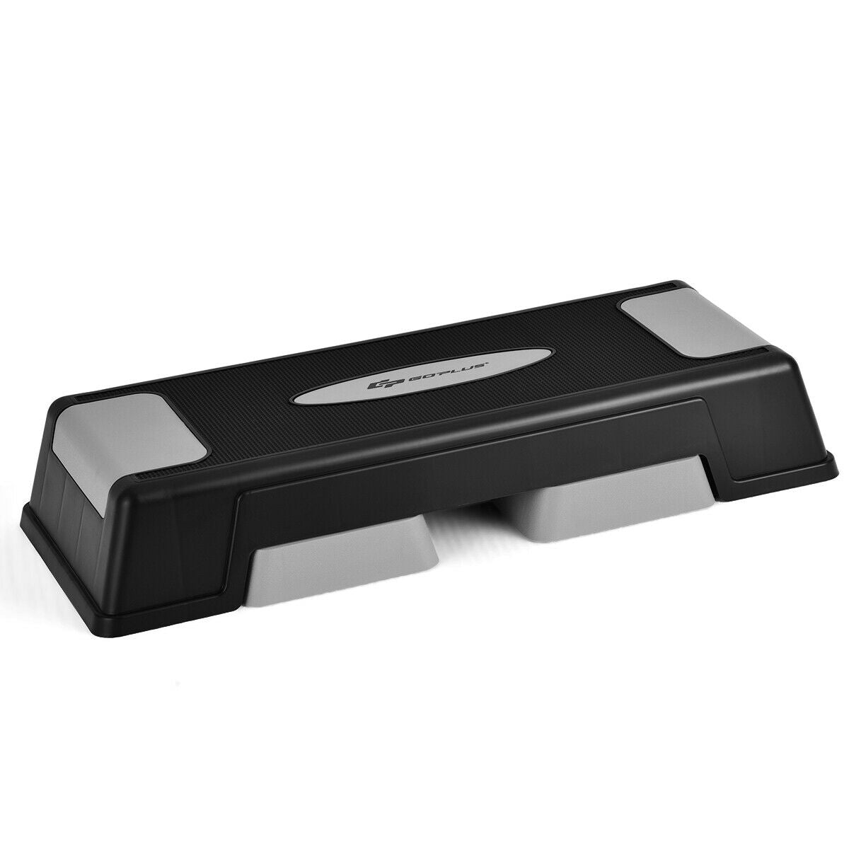 Aerobic Exercise Stepper Trainer with Adjustable Height-GrayÂ