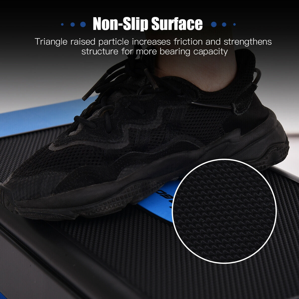 Aerobic Exercise Stepper Trainer with Adjustable Height-BlueÂ