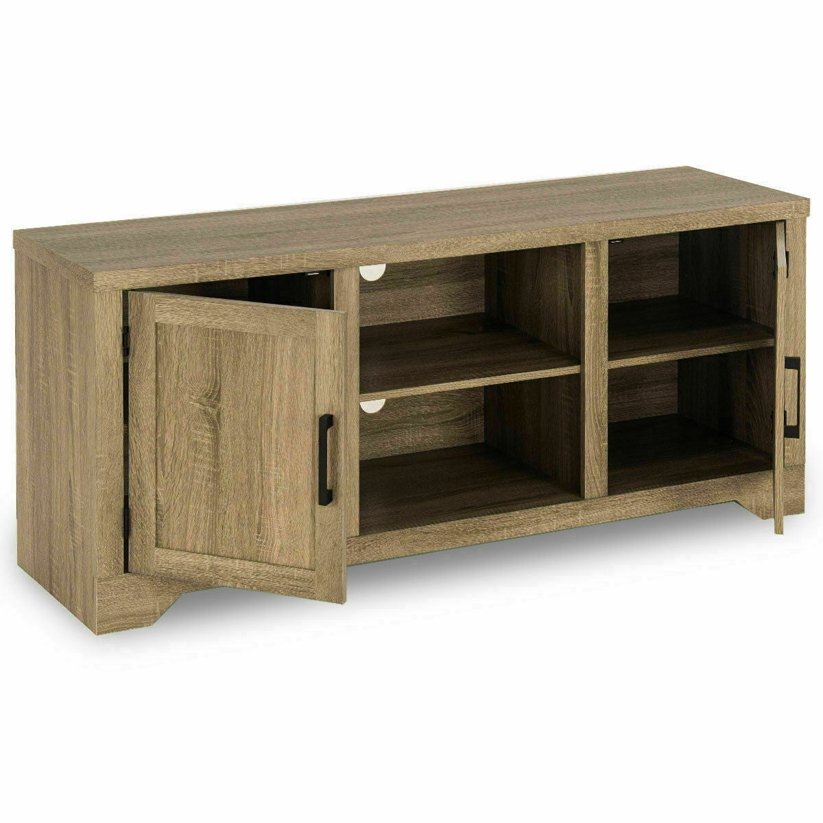 Rustic TV Stand Entertainment Center Storage CabinetÂ