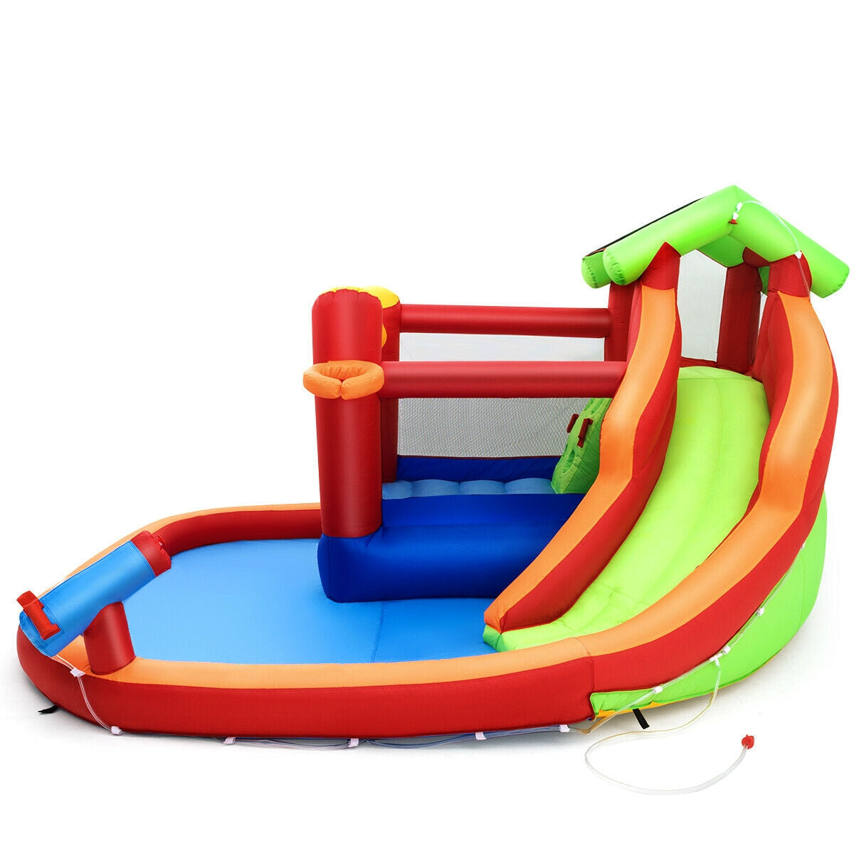 Inflatable Slide Bouncer and Water Park Bounce House Without BlowerÂ