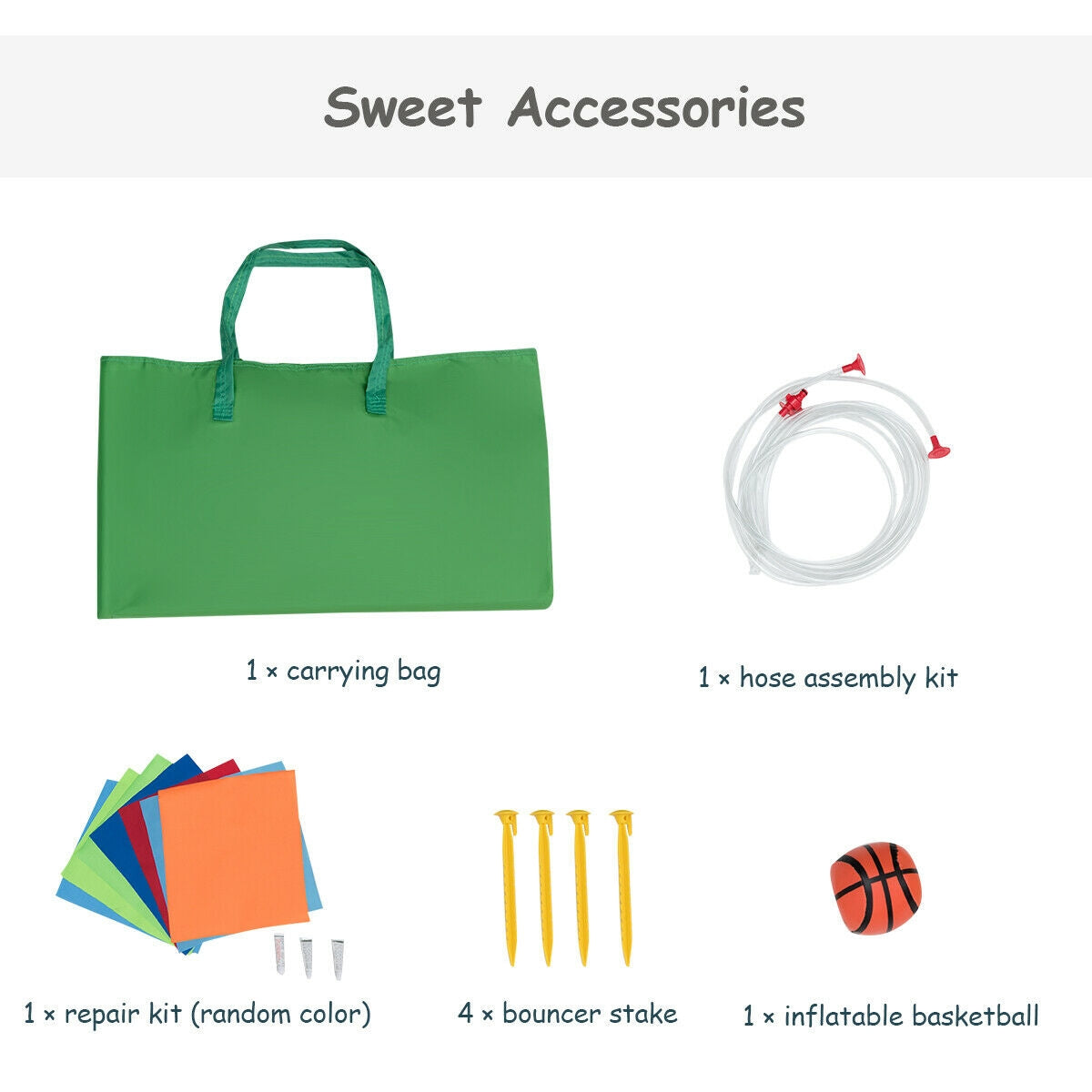 Inflatable Slide Bouncer and Water Park Bounce House Without BlowerÂ