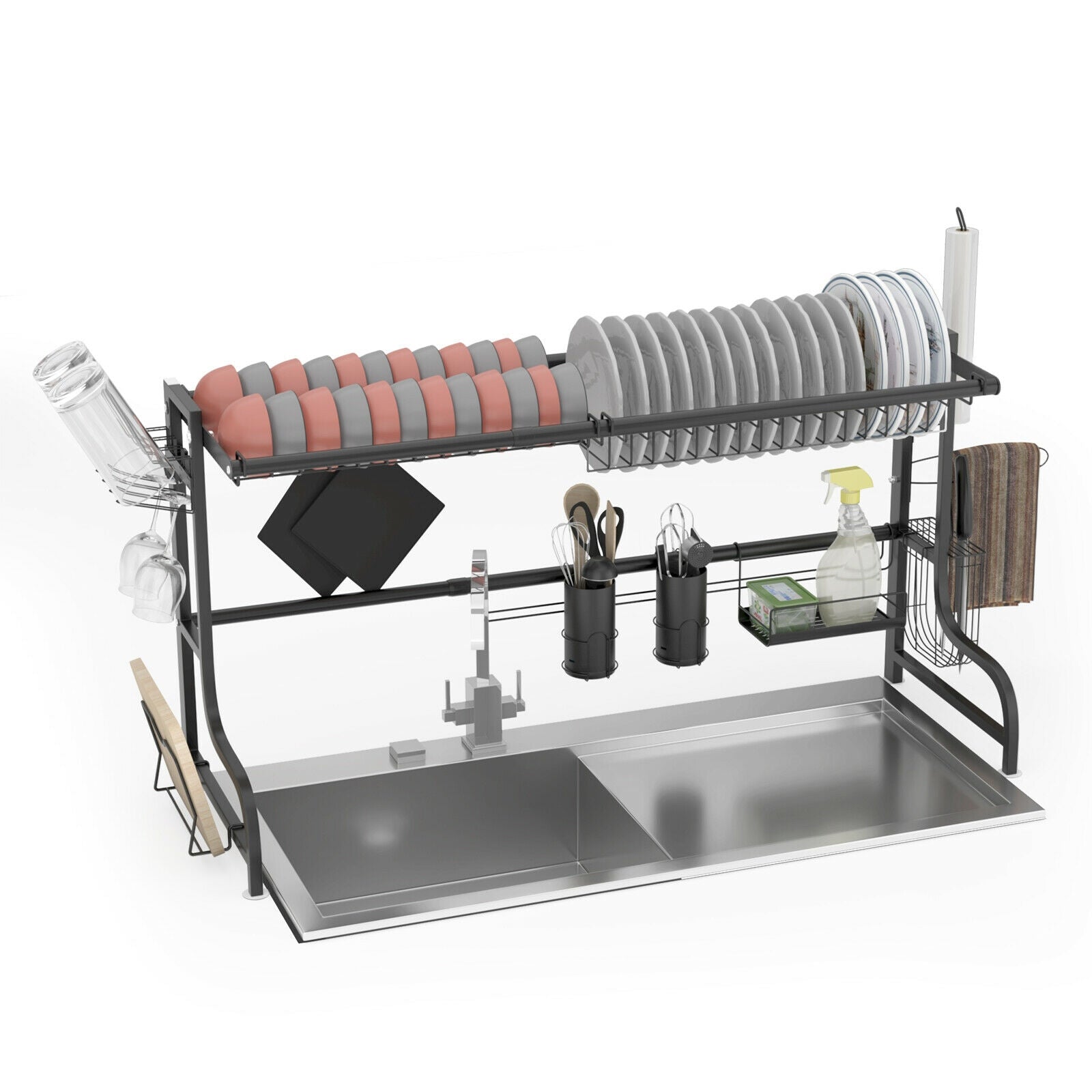 Adjustable Dish Drainer Kitchen OrganizerÂ