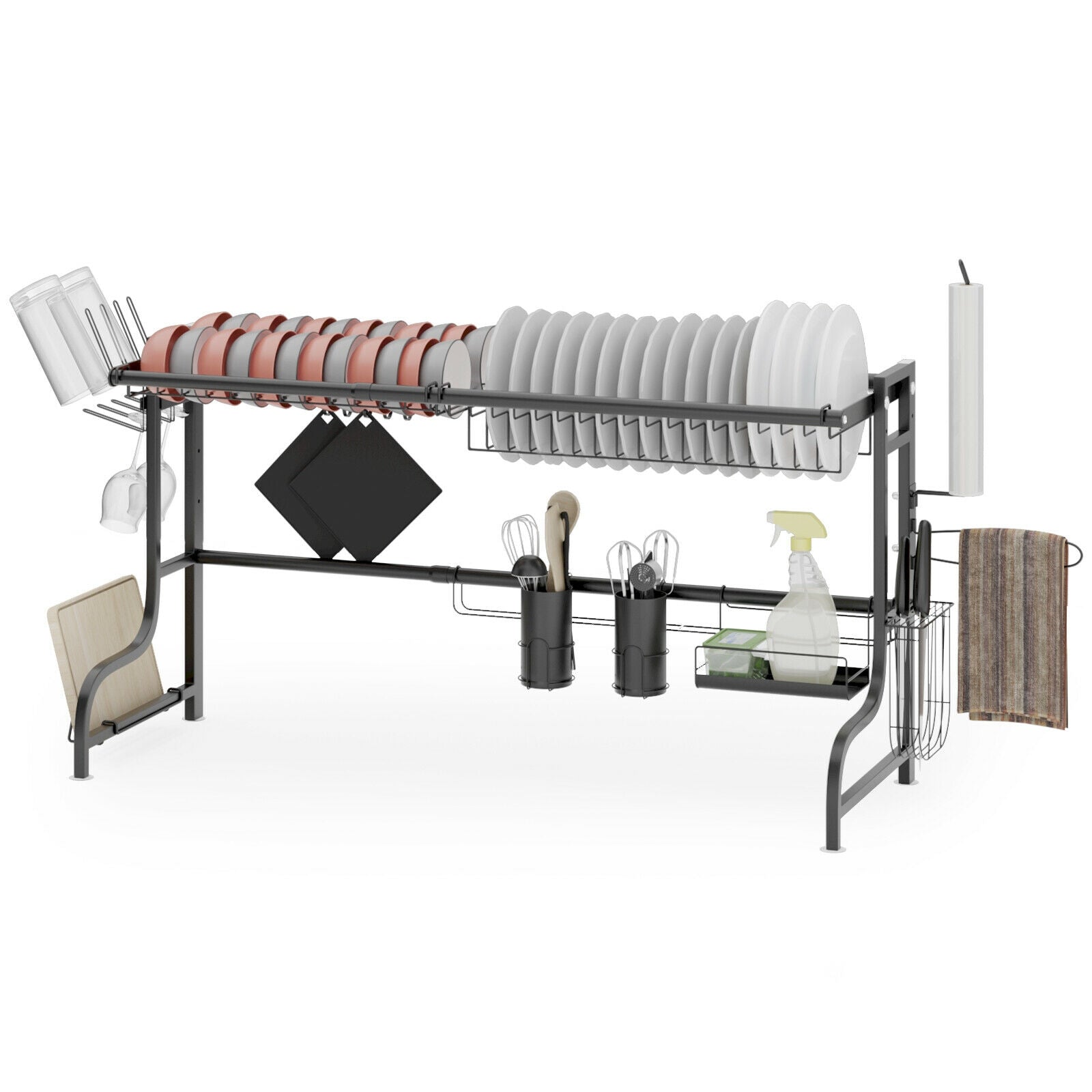 Adjustable Dish Drainer Kitchen OrganizerÂ