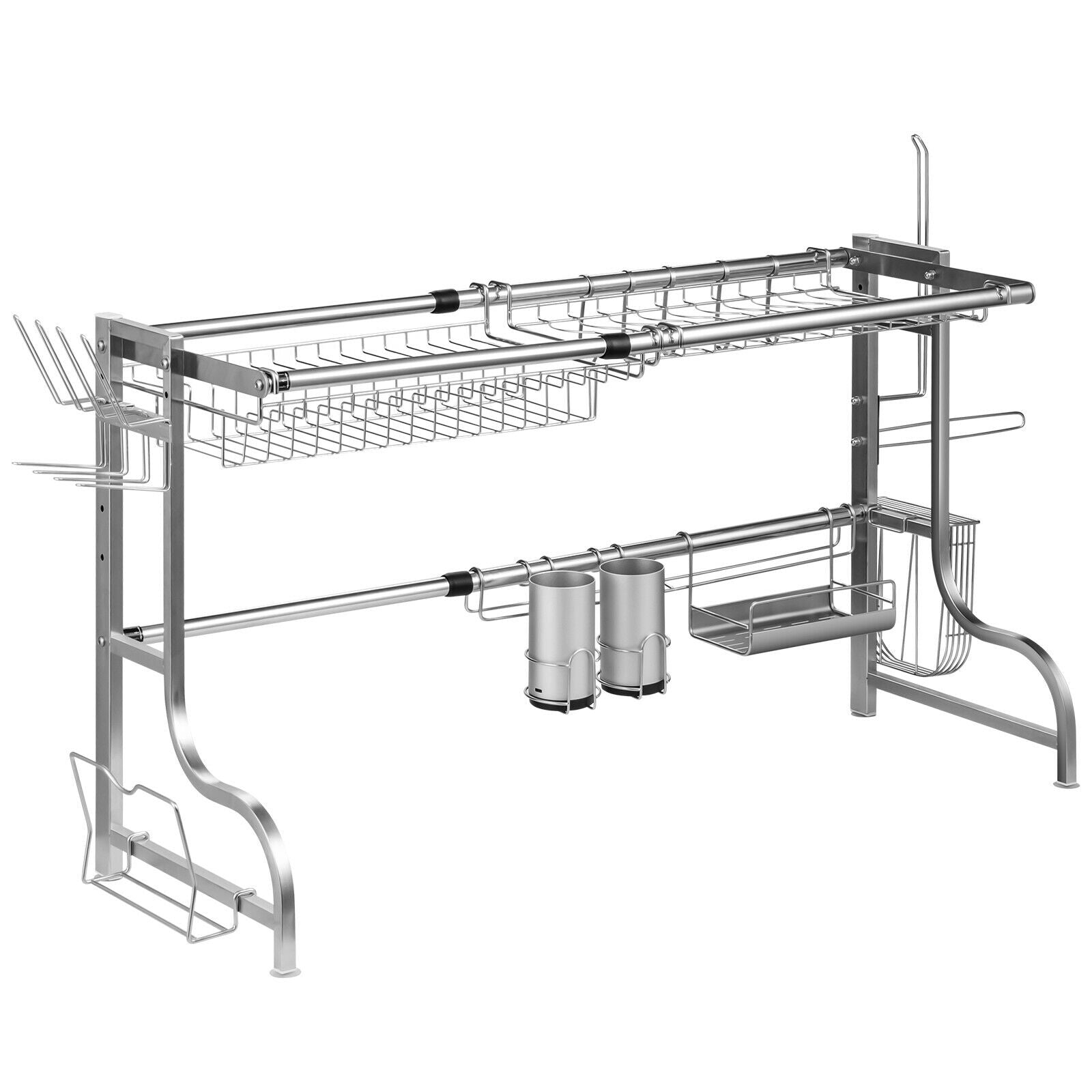 Stainless Steel Adjustable Dish Drainer ShelfÂ