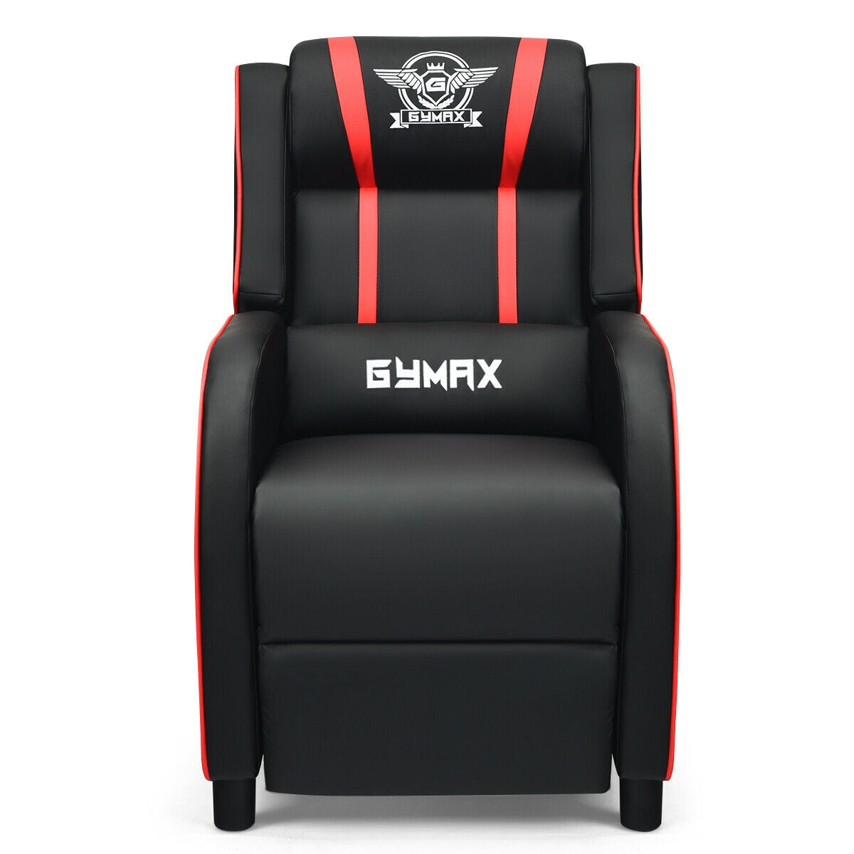 Massage Racing Gaming Single Recliner Chair-RedÂ