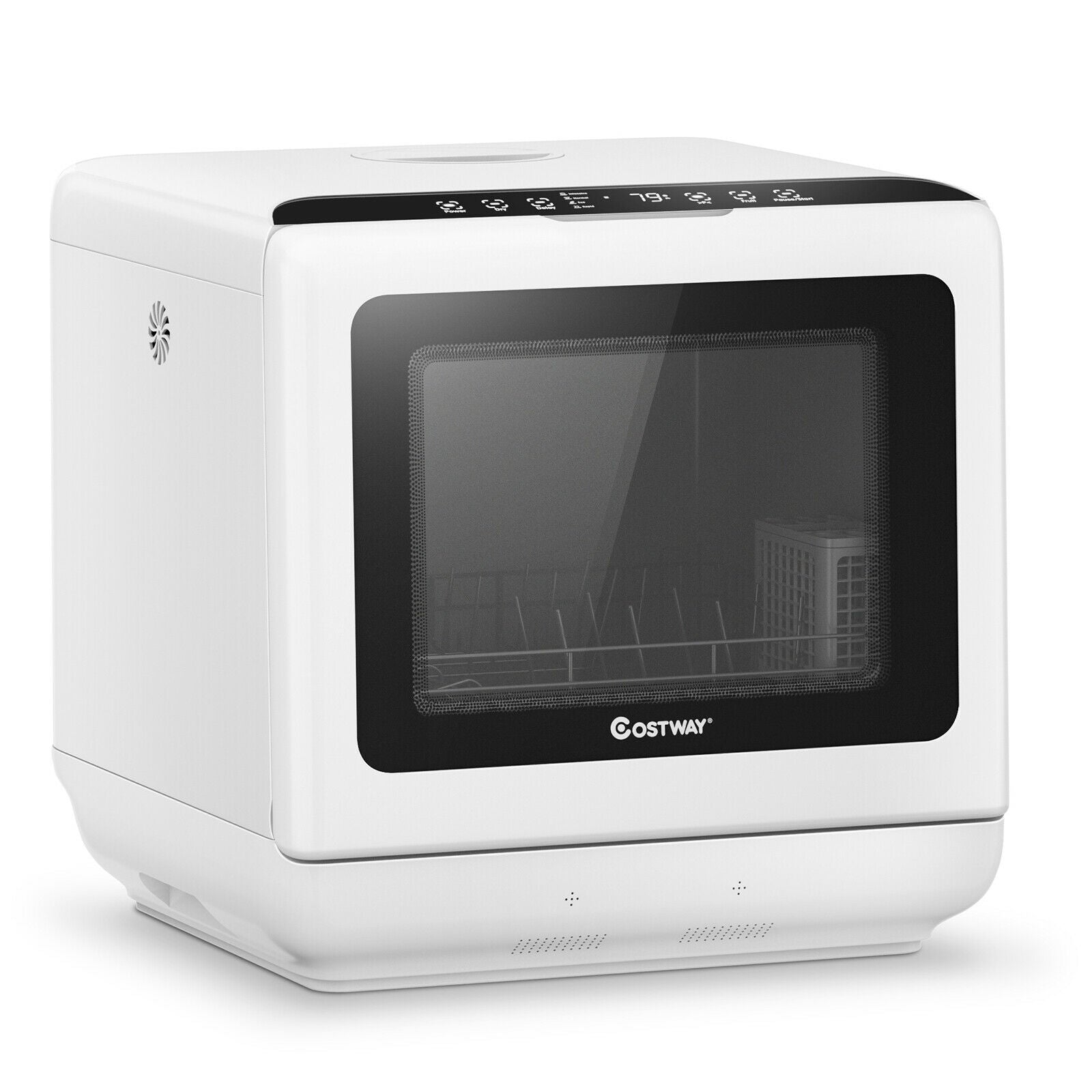 Countertop Air Drying Dishwasher with Water Tank and 5 ProgramsÂ