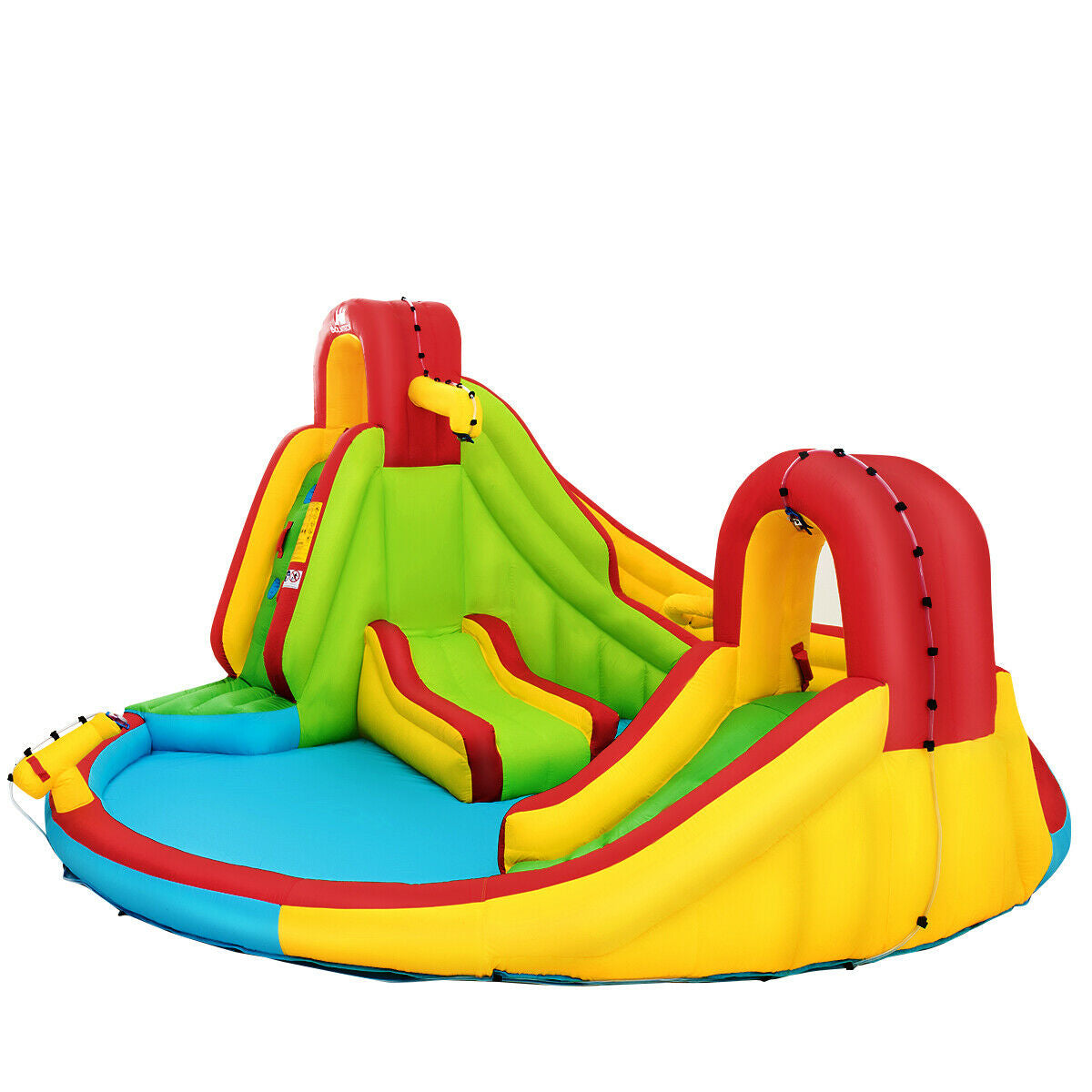 Kids Gift Inflatable Water Slide Bounce Park with 480 W BlowerÂ