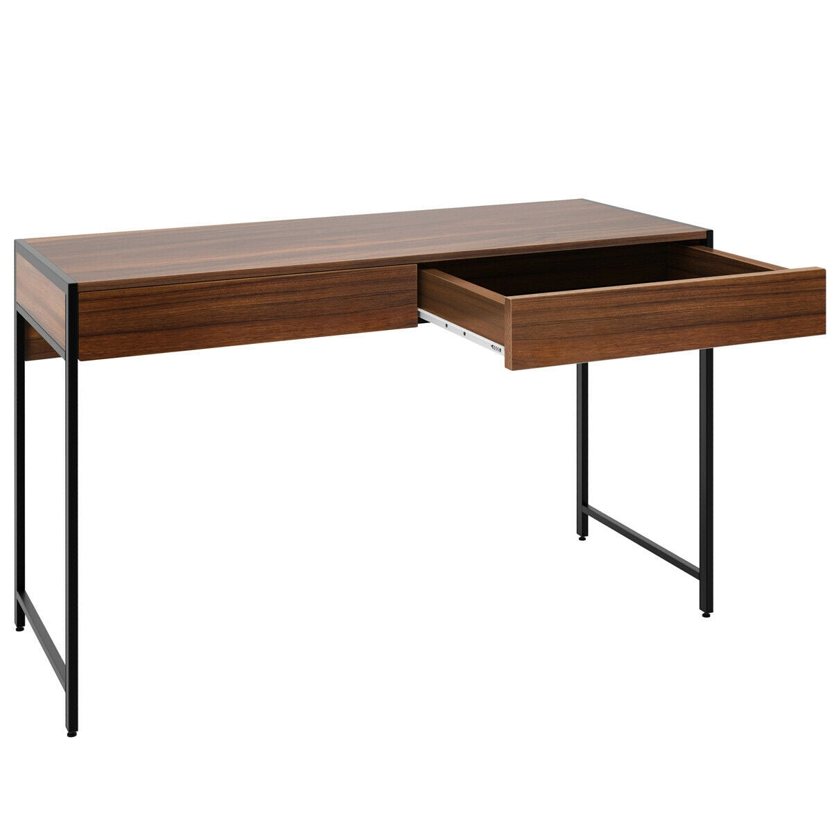 2-Drawer Computer Desk Study Table Home Office Writing Workstation-BrownÂ