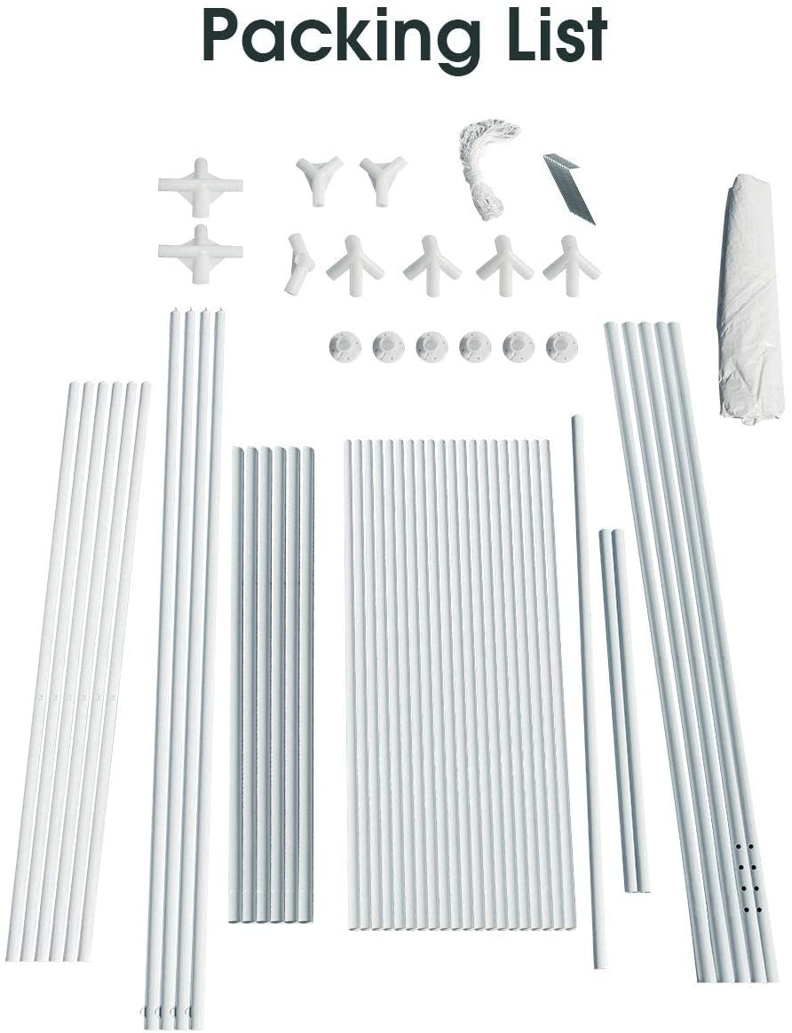 10 x 20 Feet Waterproof Canopy Tent with Tent Peg and Wind RopeÂ