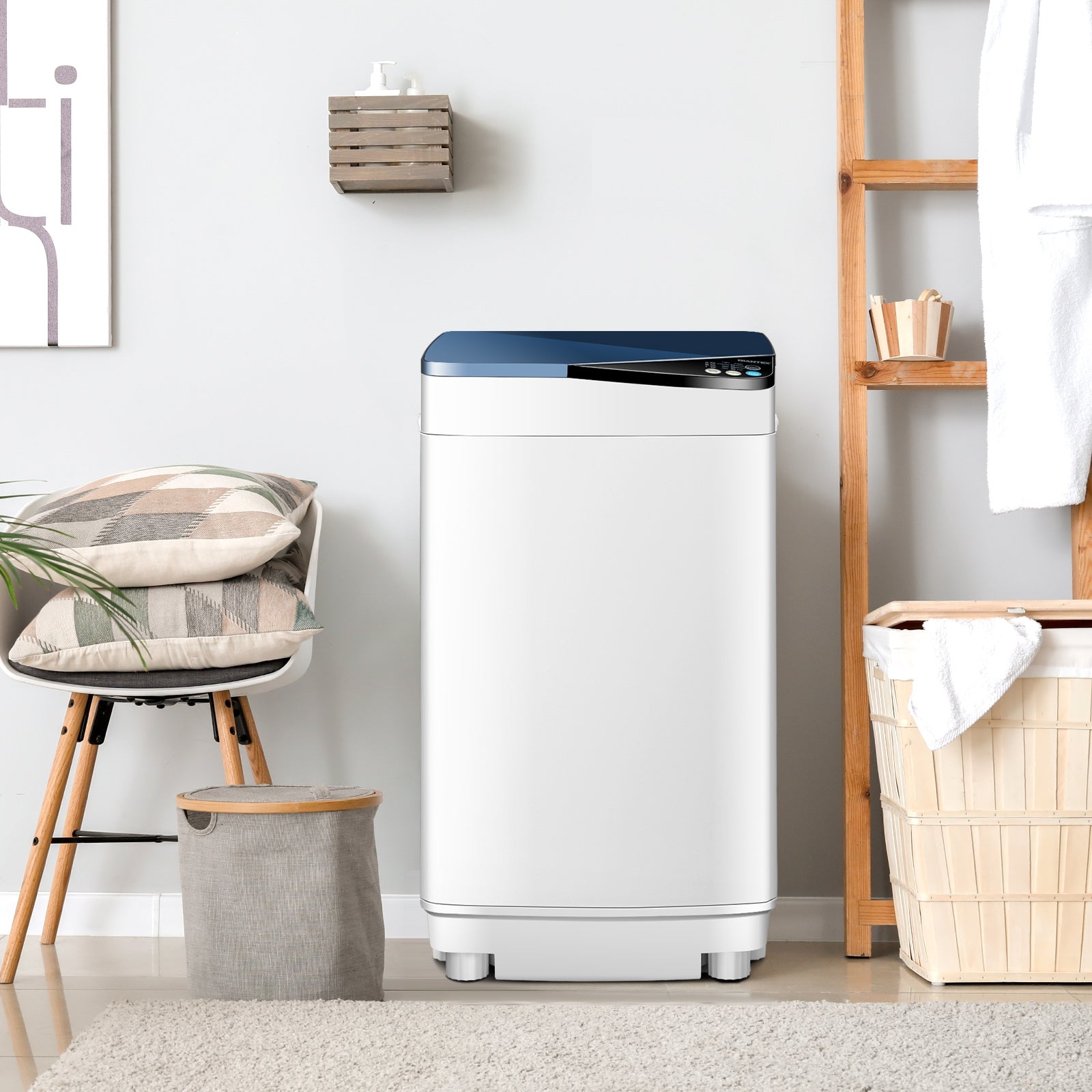 Full-automatic Washing Machine 7.7 lbs Washer / Spinner Germicidal-BlueÂ