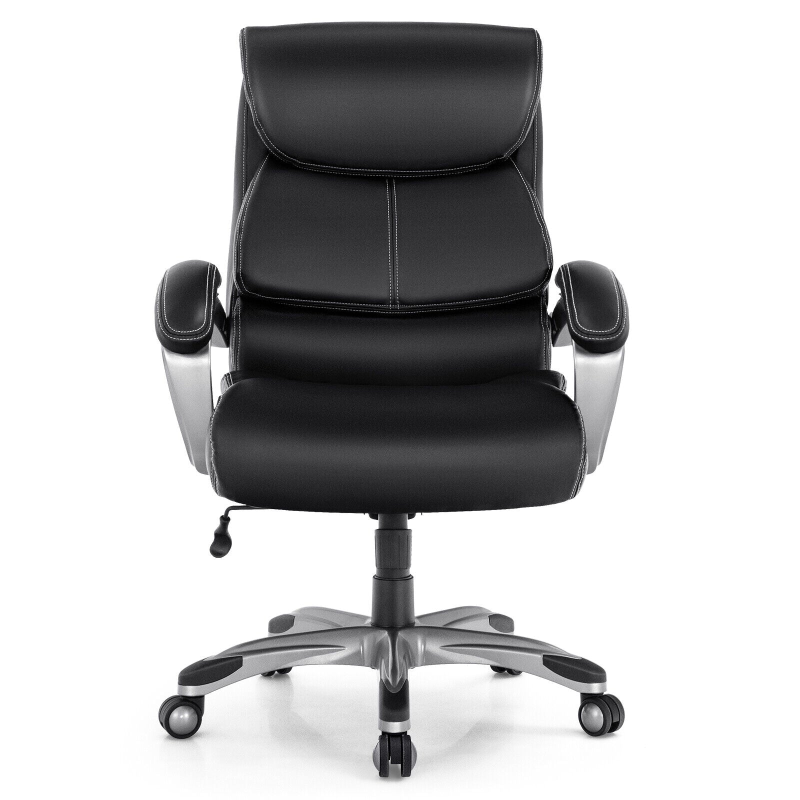 Adjustable Executive Office Recliner Chair with High Back and Lumbar Support-BlackÂ