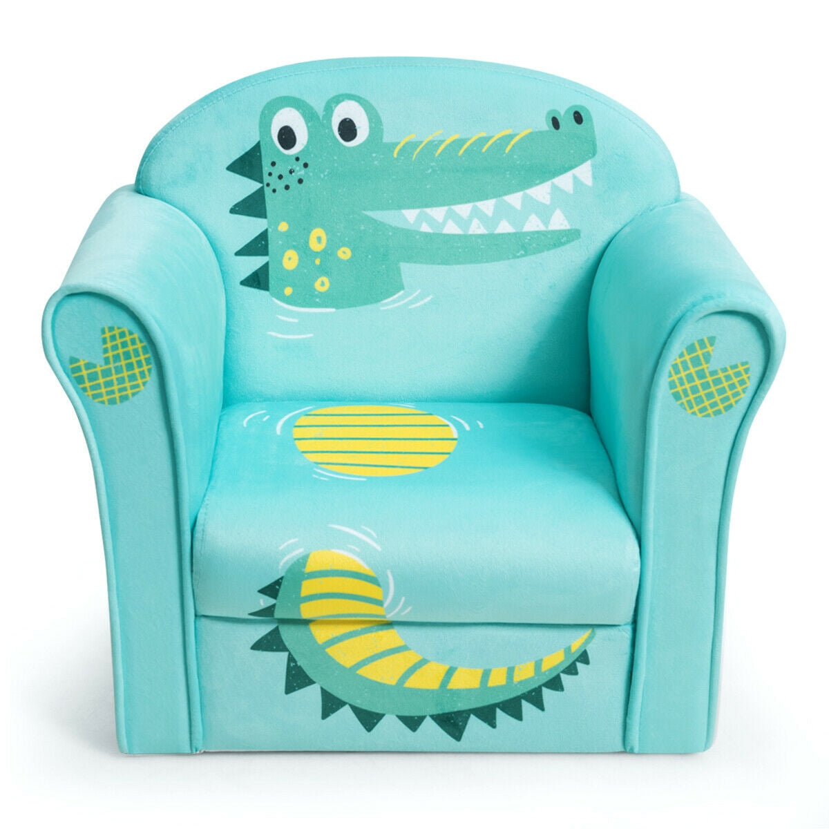 Kids Crocodile Armrest Upholstered CouchÂ