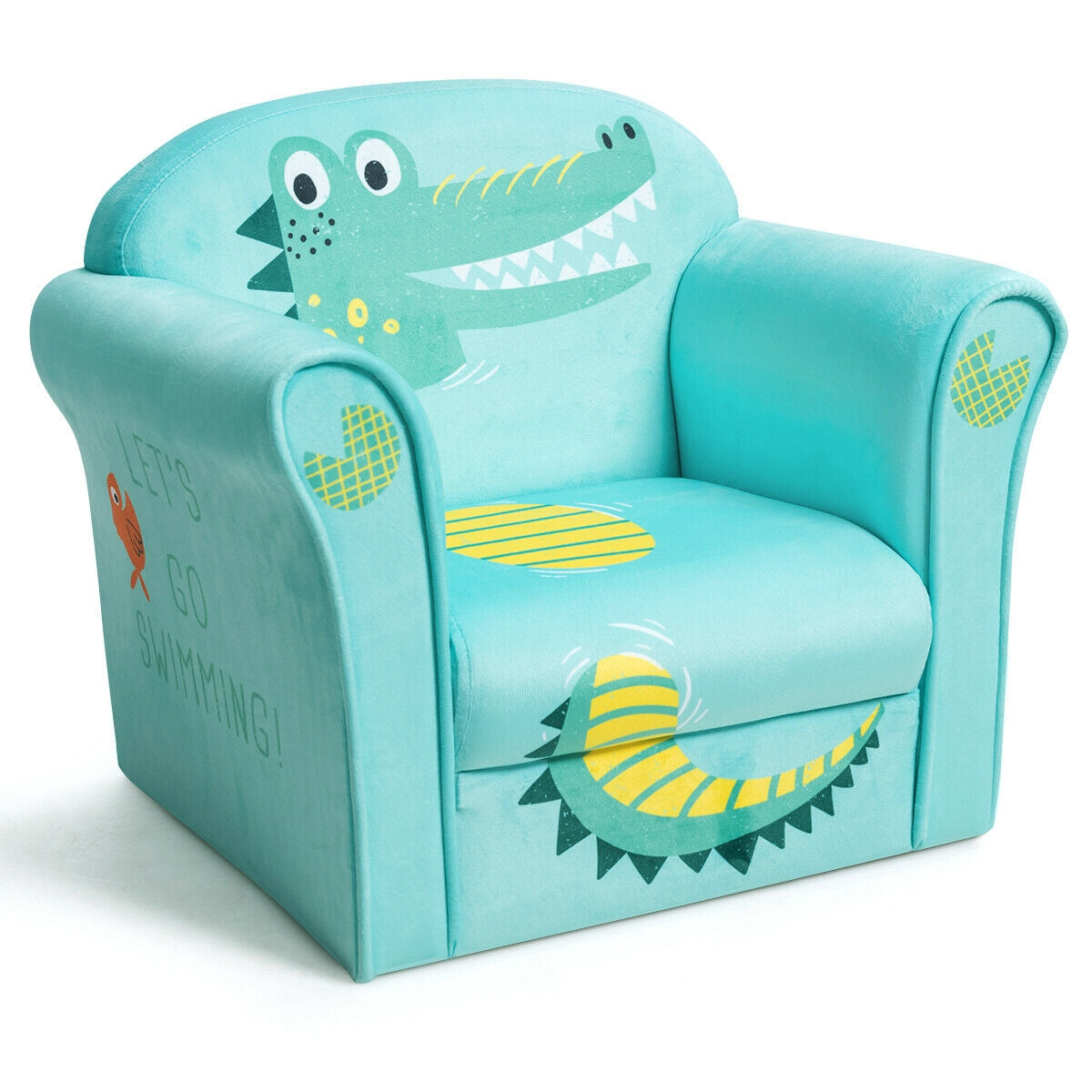 Kids Crocodile Armrest Upholstered CouchÂ