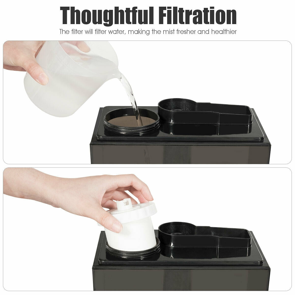 4.5L Ultrasonic Cool Warm Humidifier with Remote ControlÂ