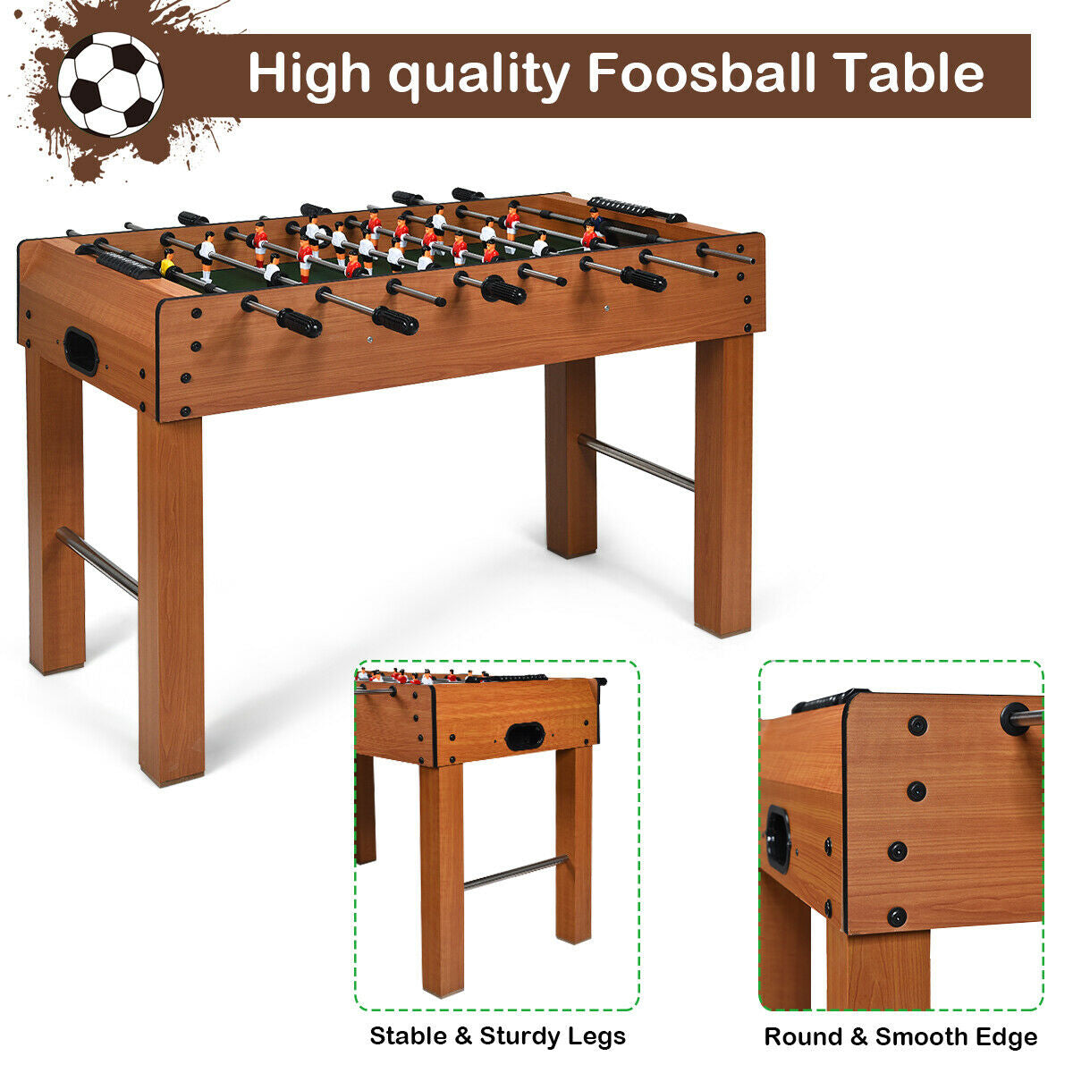 48 Inch Foosball Table Indoor Soccer GameÂ