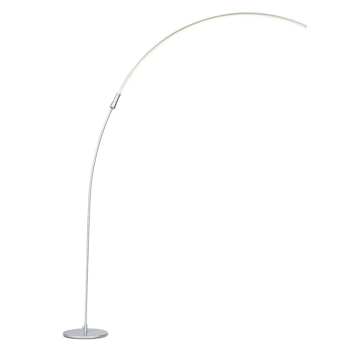 LED Arc Floor Lamp with 3 Brightness Levels-Silver-SilverÂ