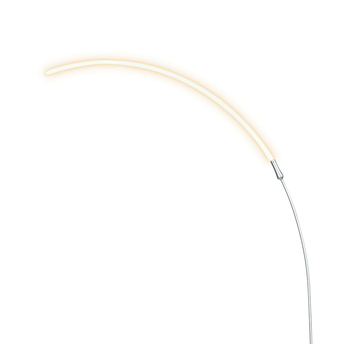 LED Arc Floor Lamp with 3 Brightness Levels-Silver-SilverÂ