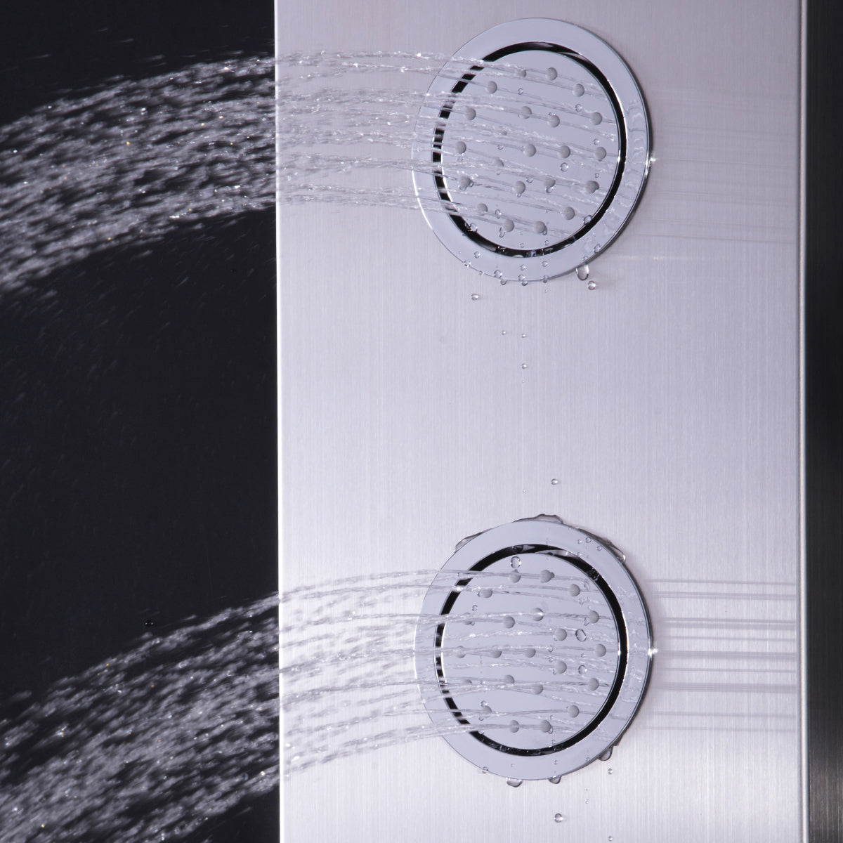 47 Inch Stainless Shower Panel with Massage Jets Hand Shower Â