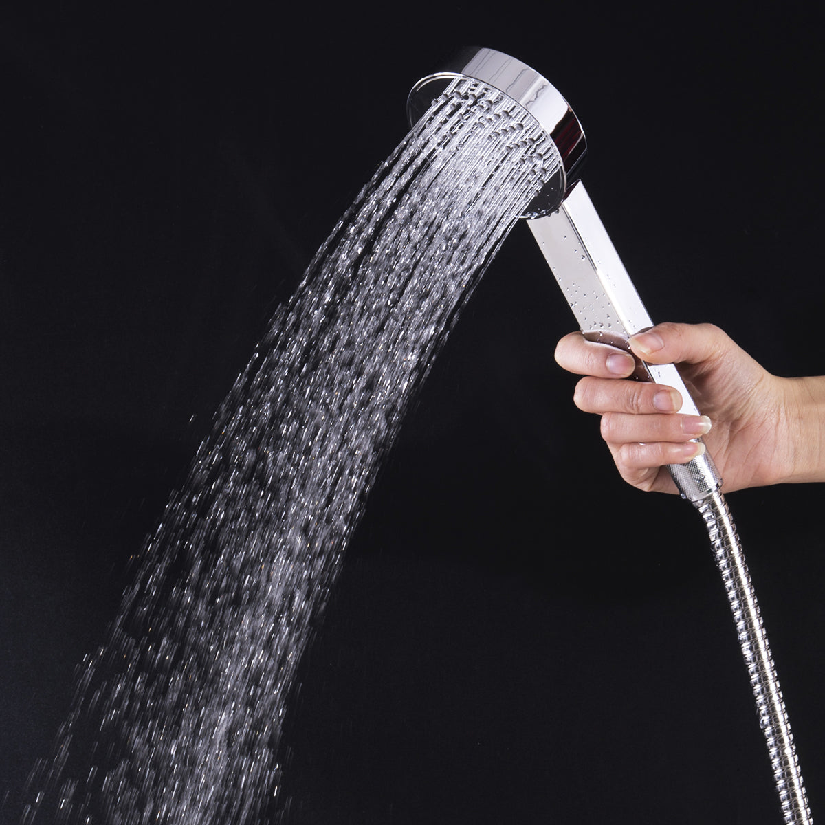 47 Inch Stainless Shower Panel with Massage Jets Hand Shower Â