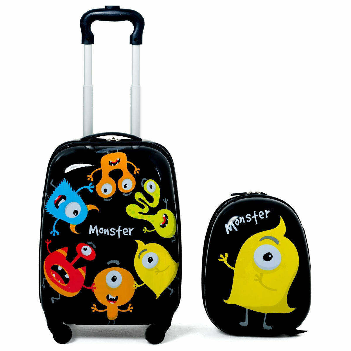 2 Pieces Kids Luggage Set 12 Inch Backpack and 16 Inch Rolling SuitcaseÂ