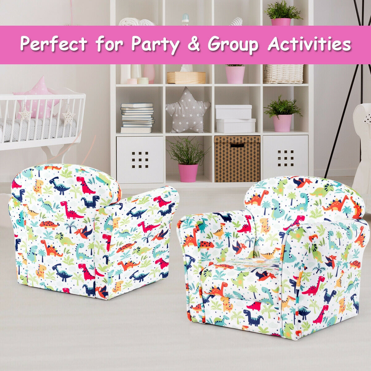 Household Toddler Furnishings Children Armrest Cute Lovely Single SofaÂ