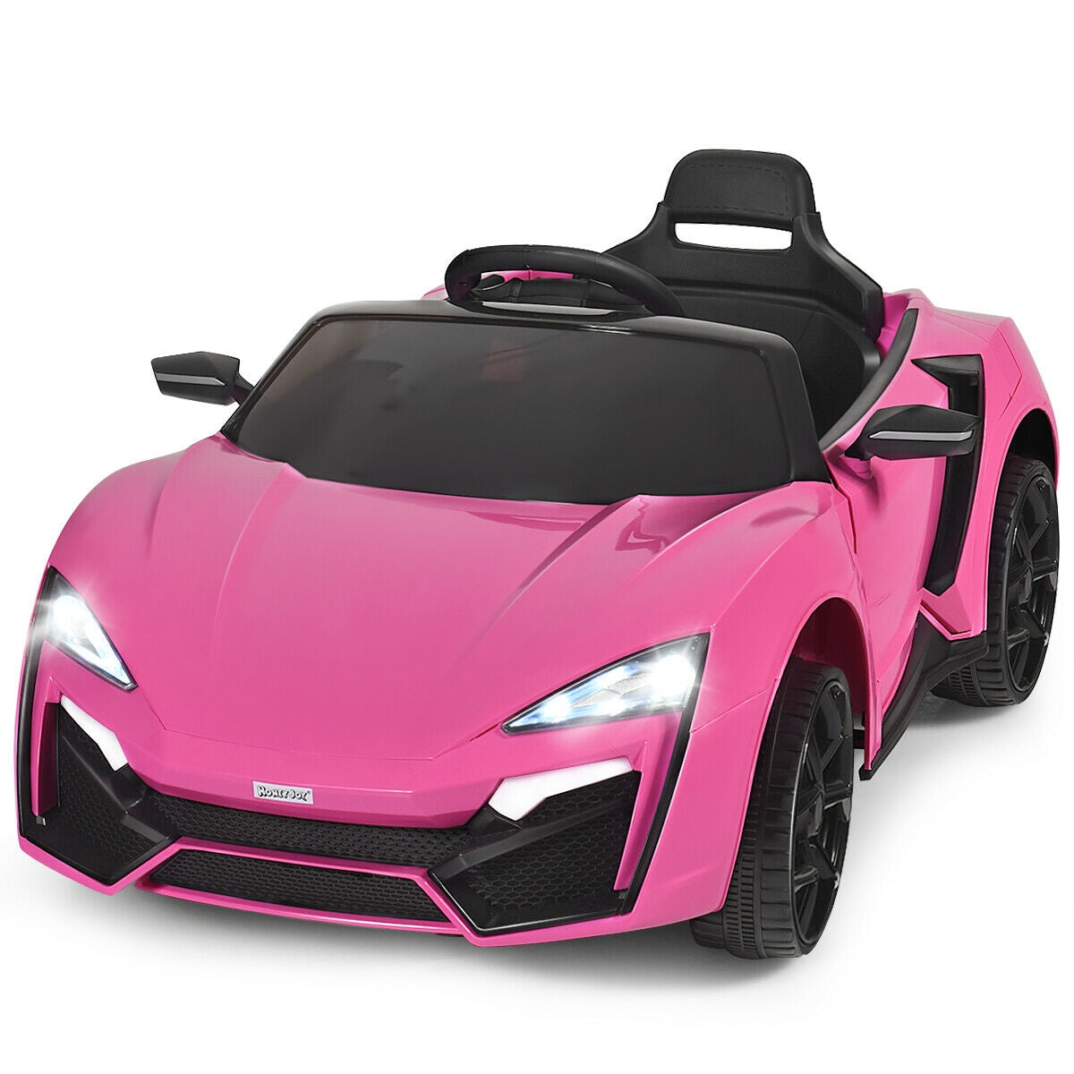 12V 2.4G RC Electric Vehicle with Lights-PinkÂ