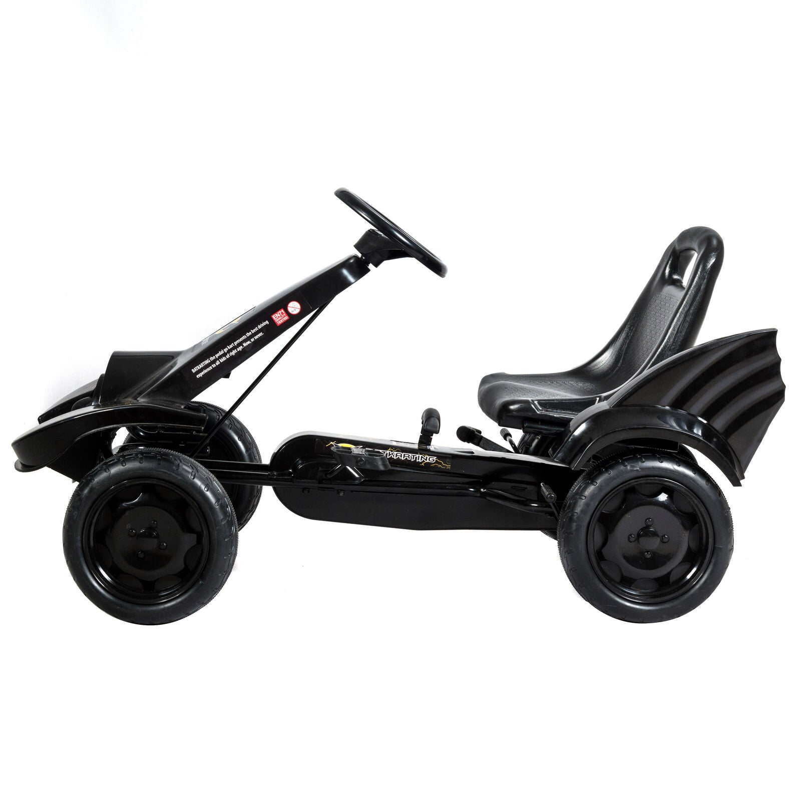 Kids Ride on 4 Wheel Pedal Powered Go Kart-BlackÂ