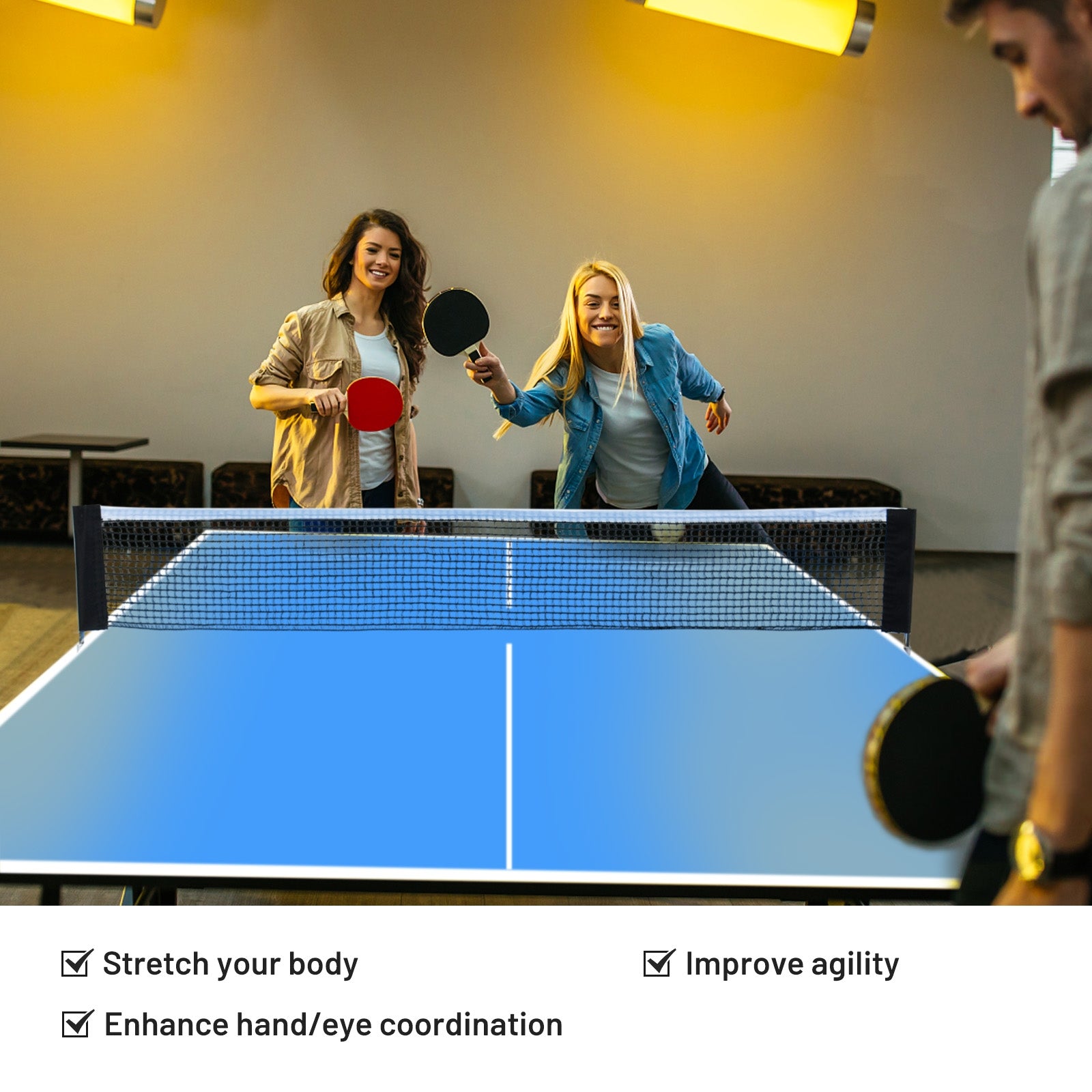 6’x3’ Portable Tennis Ping Pong Folding Table Indoor/OutdoorÂ