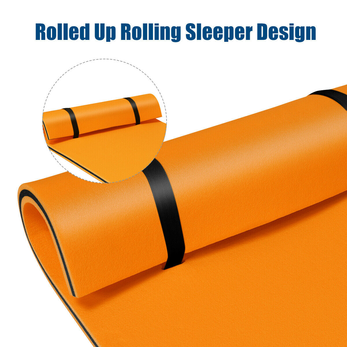 3-Layer Relaxing Tear-proof Water Mat-OrangeÂ