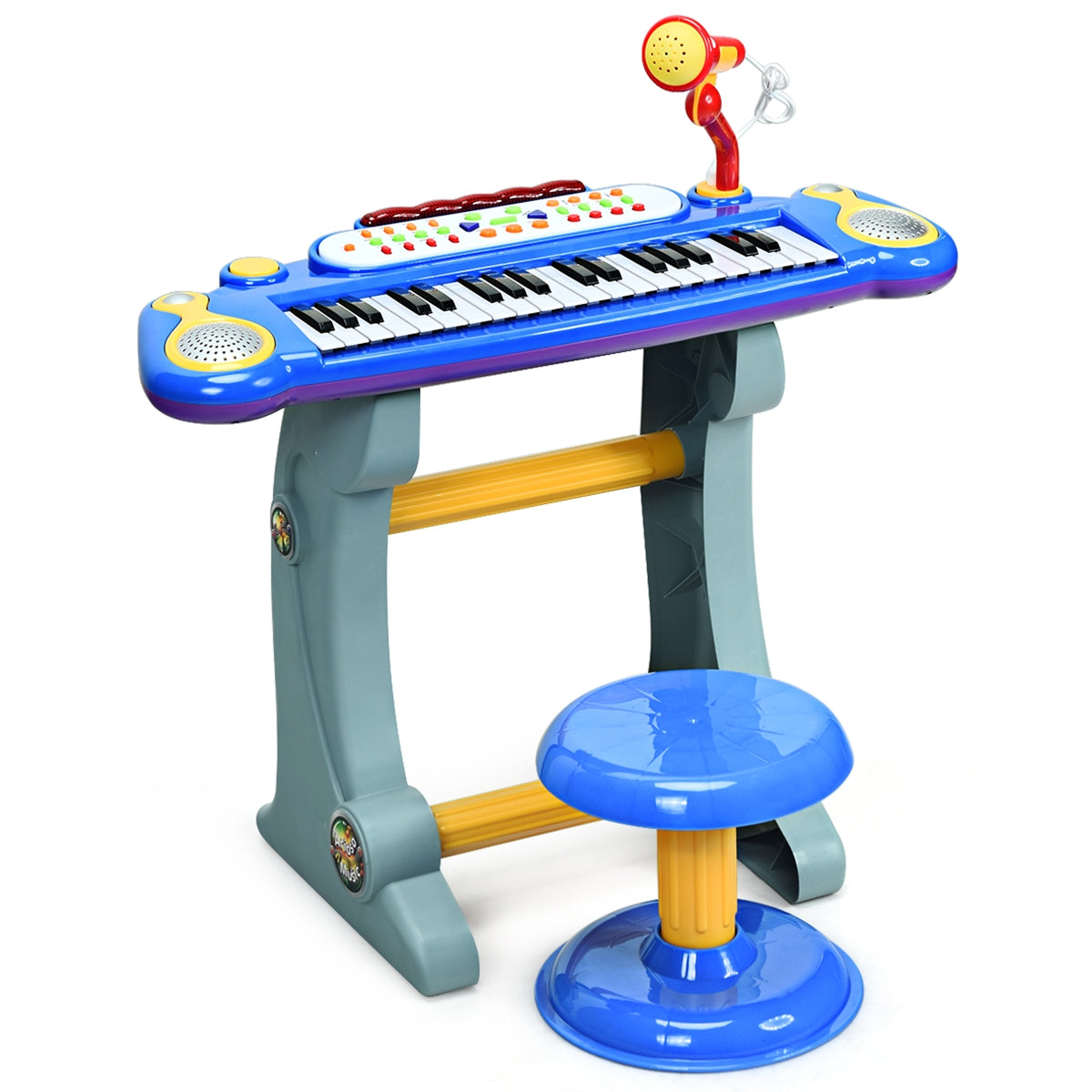 37 Key Electronic Keyboard Kids Toy Piano-BlueÂ