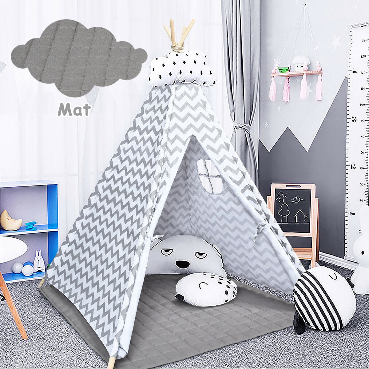 5.2 Feet Portable Kids Indian Play TentÂ