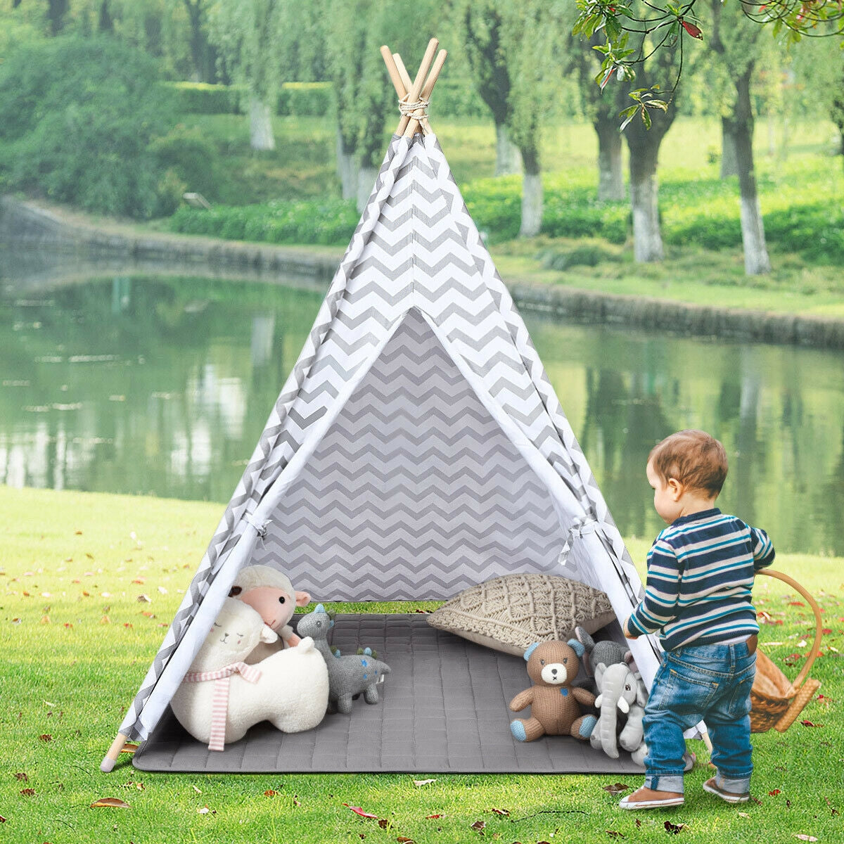 5.2 Feet Portable Kids Indian Play TentÂ