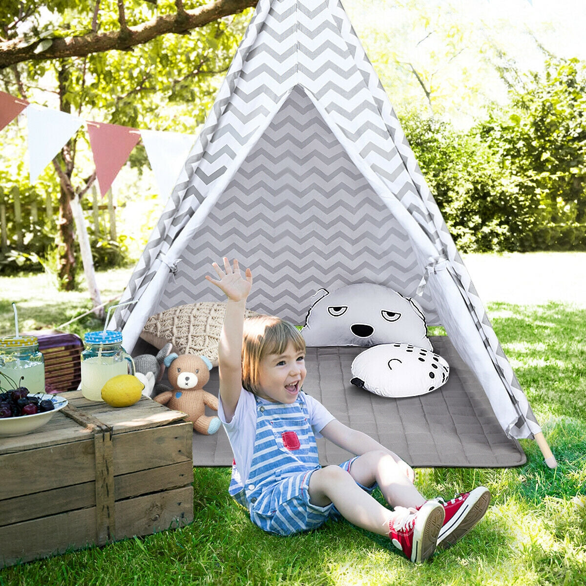 5.2 Feet Portable Kids Indian Play TentÂ