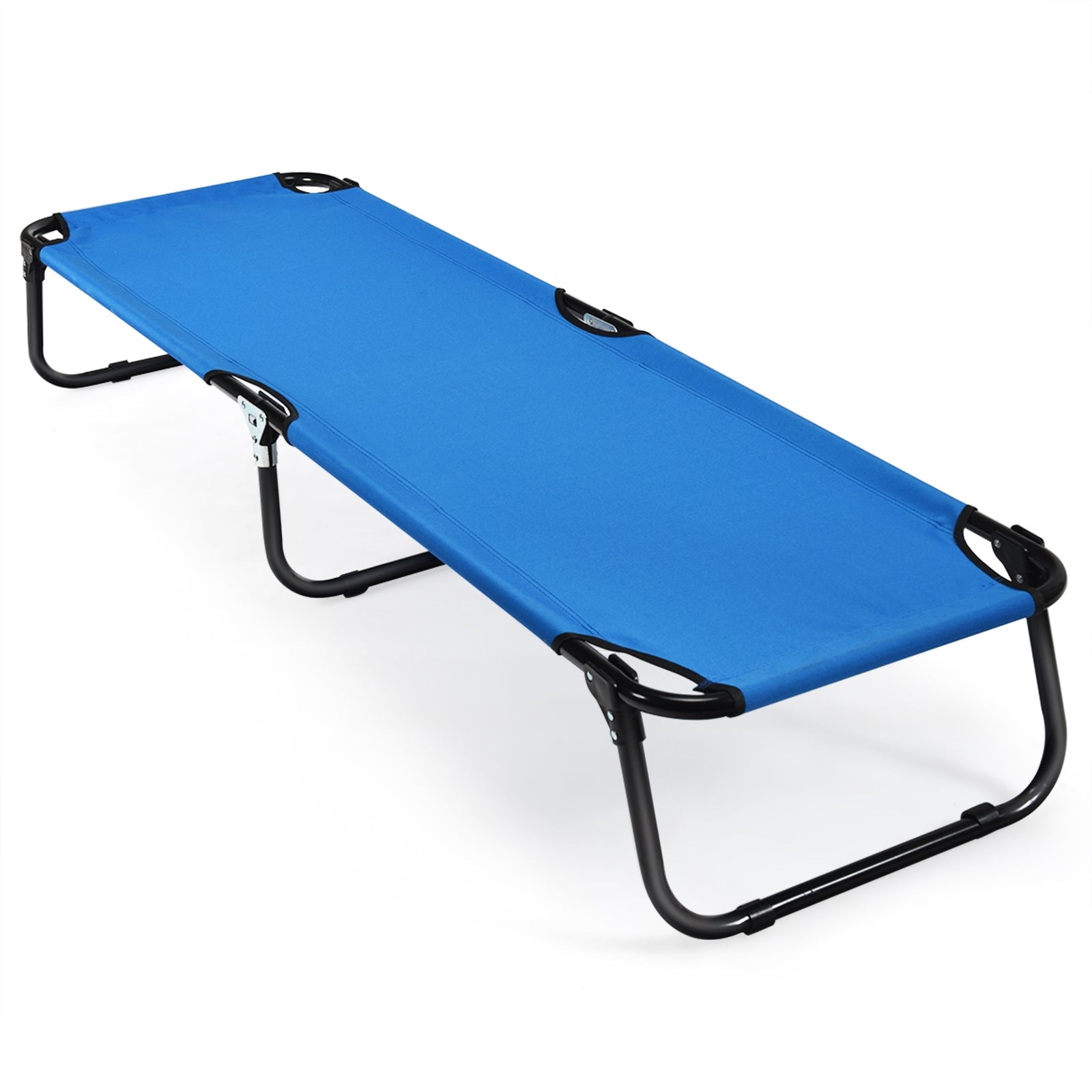 Outdoor Folding Camping Bed for Sleeping Hiking Travel-BlueÂ