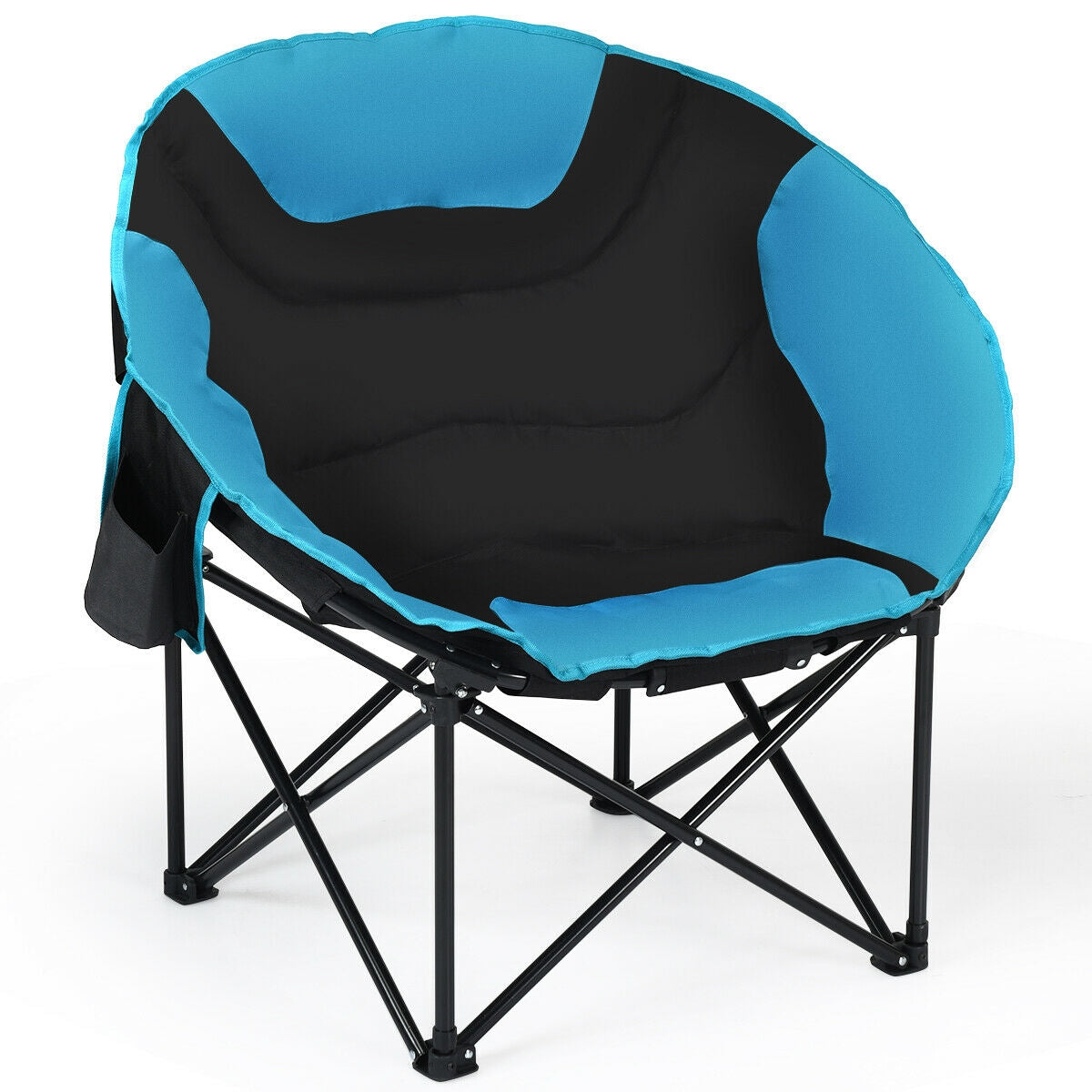 Moon Saucer Steel Camping Chair Folding Padded SeatÂ