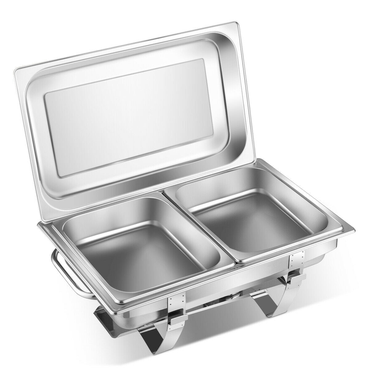 2 Packs Stainless Steel Full-Size Chafing DishÂ