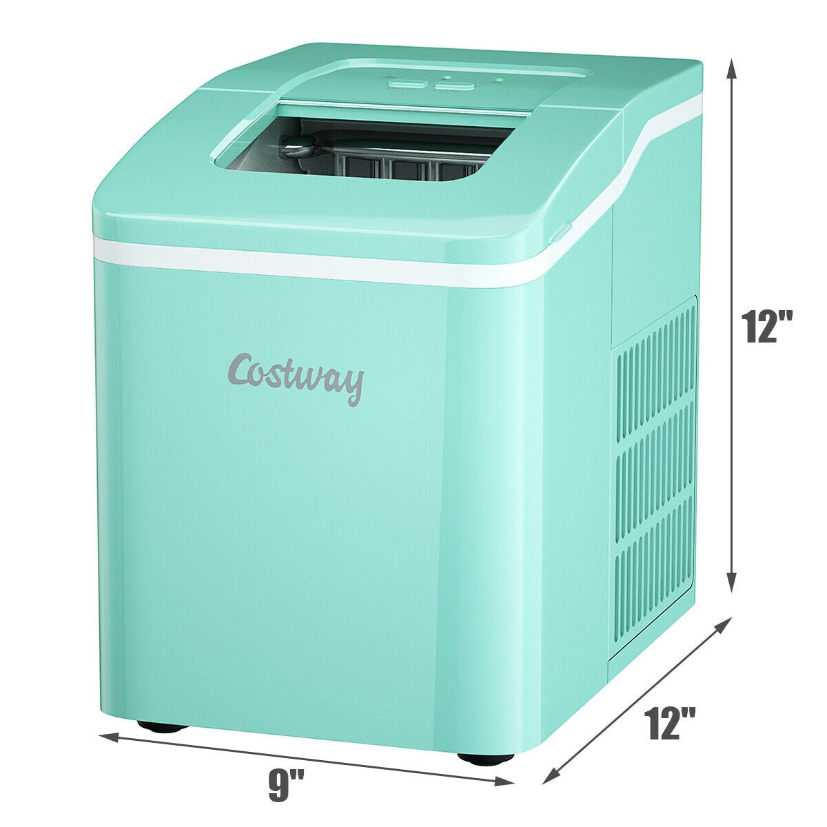 Portable Countertop Ice Maker Machine with Scoop-GreenÂ