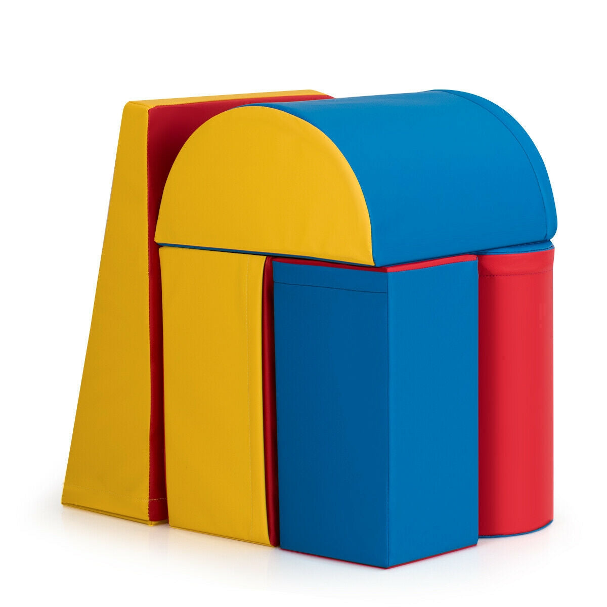 5-Piece Set Climb Activity Play Safe Foam Blocks-RedÂ
