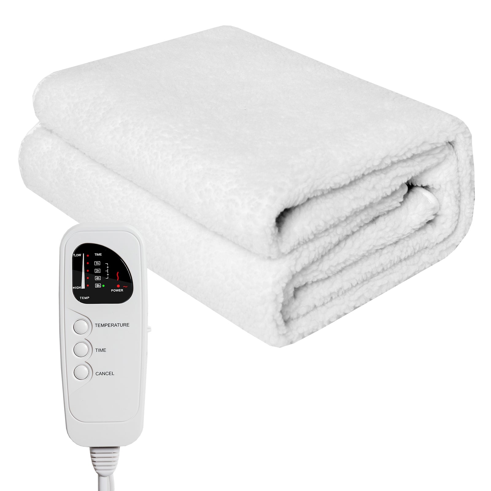 71 x 31 Inch Massage Bed Warmer Heating Pad with 5 Heat SettingsÂ