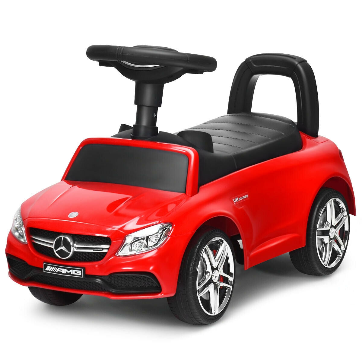 Mercedes Benz Licensed Kids Ride On Push Car-RedÂ